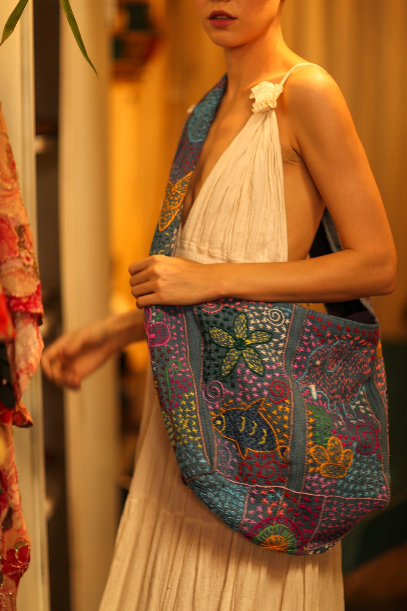 CHAILAI EMBROIDERED BAG - BANGKOK TAILOR CLOTHING STORE - HANDMADE CLOTHING