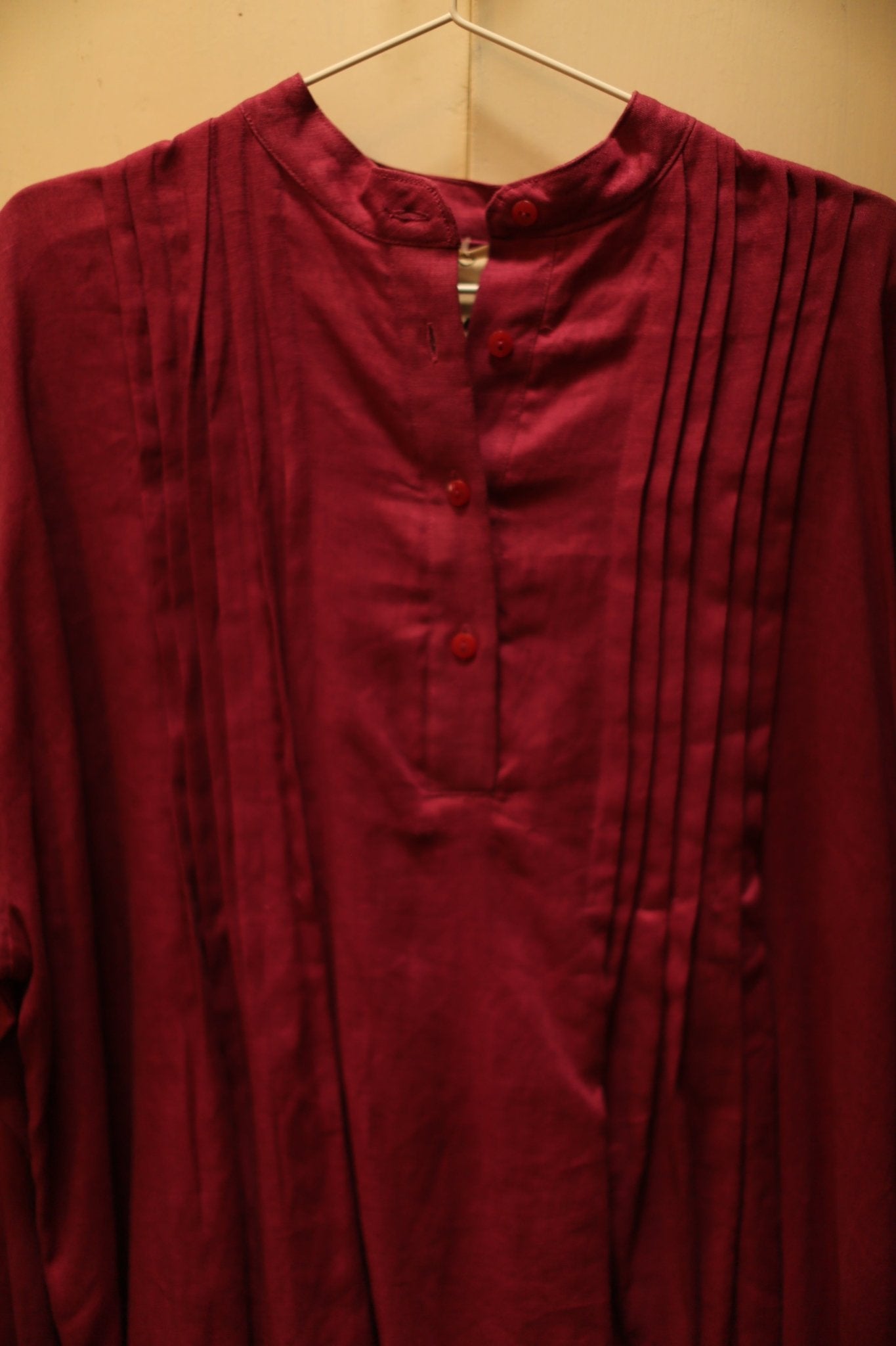 COTTON DRESS - S54 - BANGKOK TAILOR CLOTHING STORE - HANDMADE CLOTHING