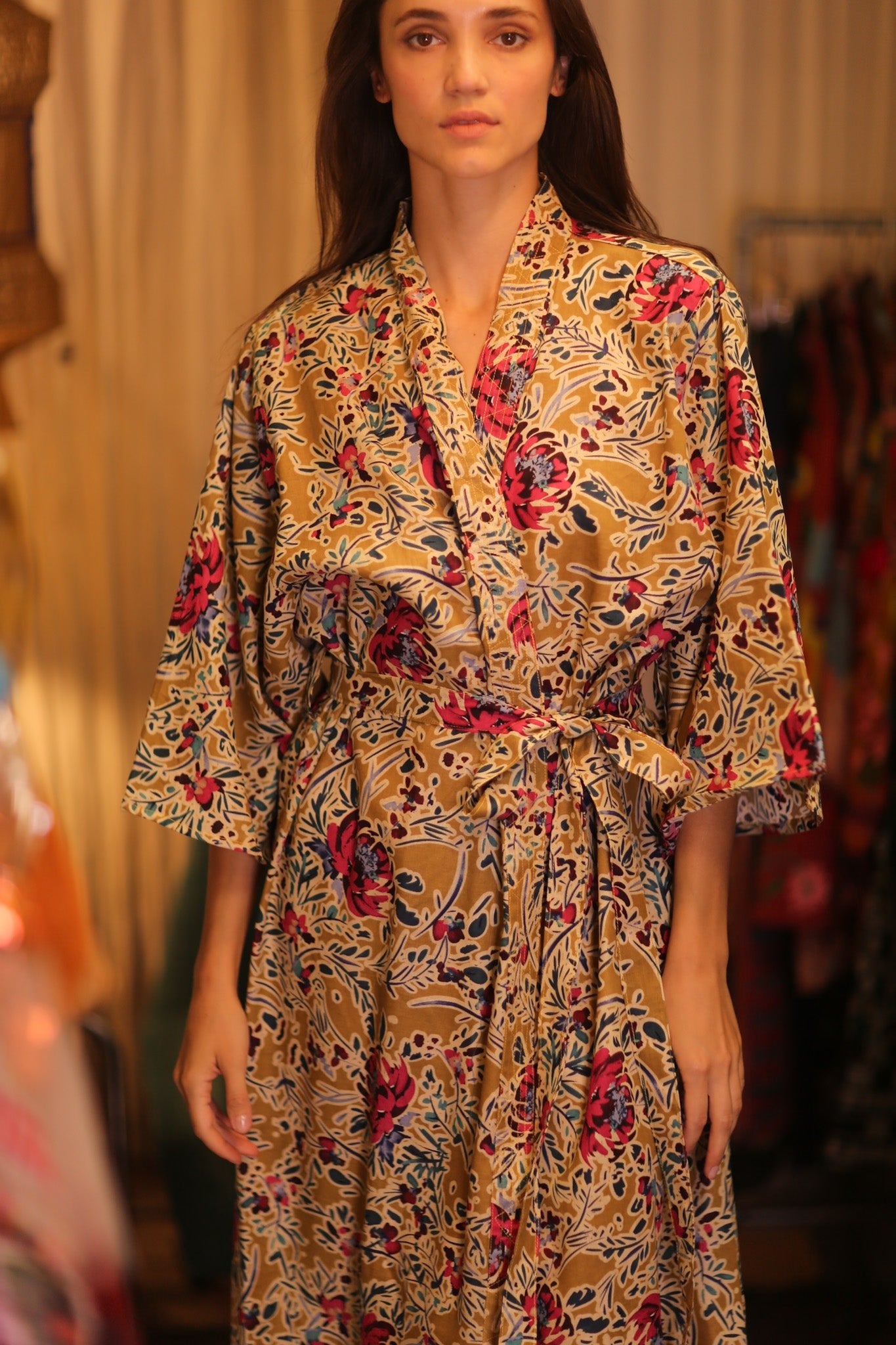 COTTON KIMONO DION - BANGKOK TAILOR CLOTHING STORE - HANDMADE CLOTHING