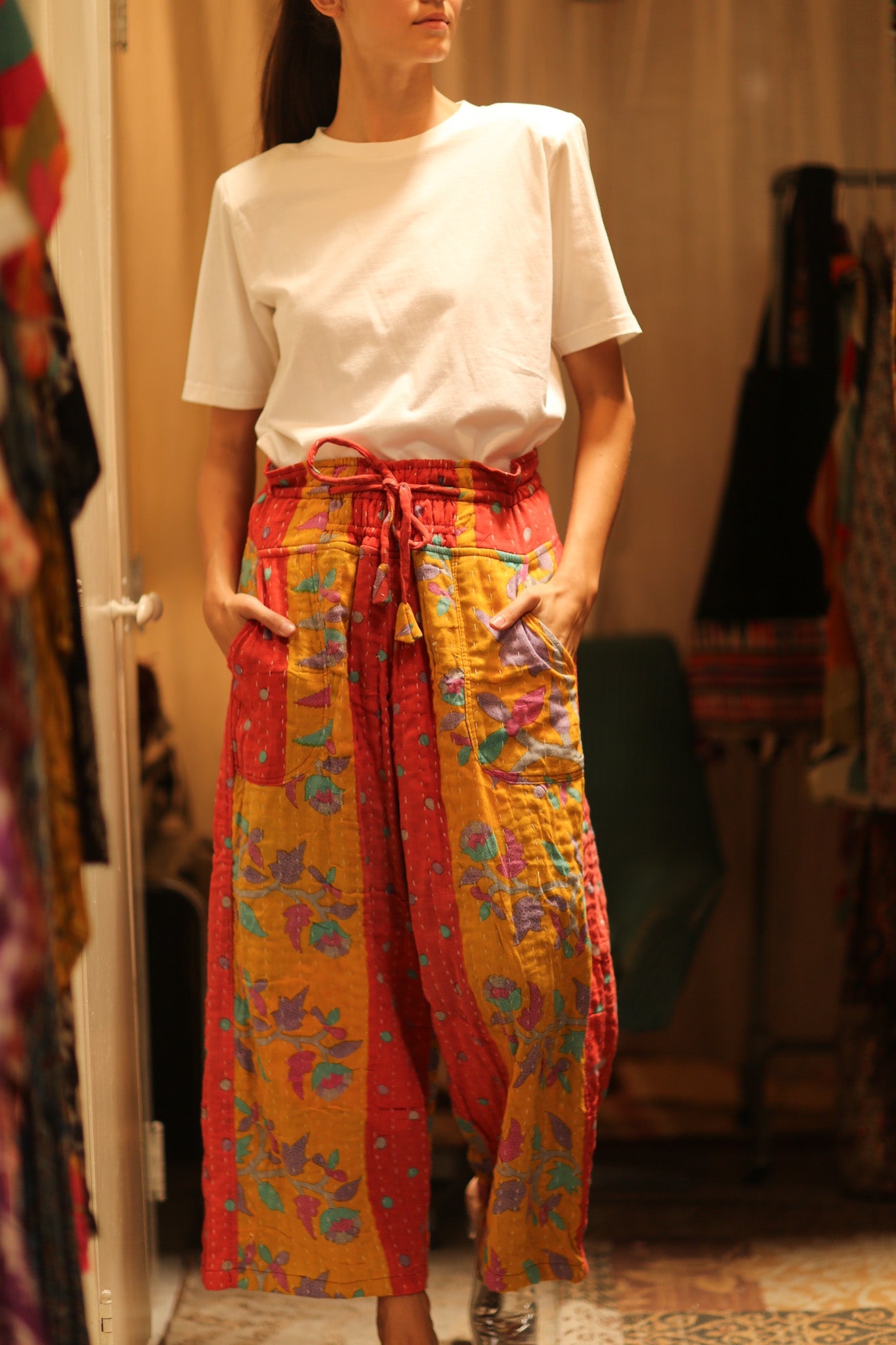 COTTON PANTS DELEILA - BANGKOK TAILOR CLOTHING STORE - HANDMADE CLOTHING