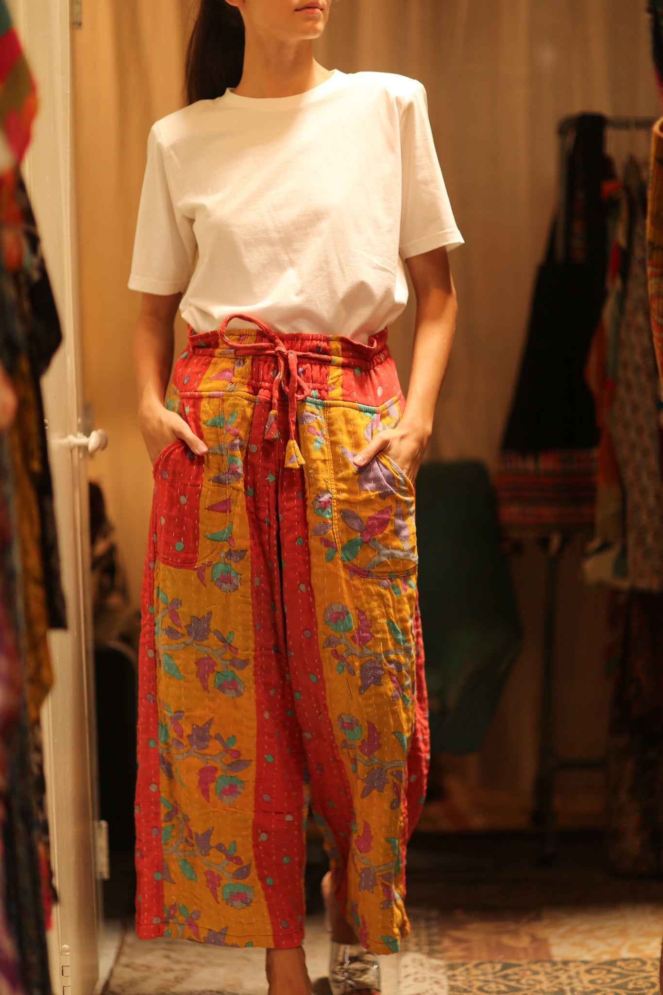COTTON PANTS DELEILA - BANGKOK TAILOR CLOTHING STORE - HANDMADE CLOTHING