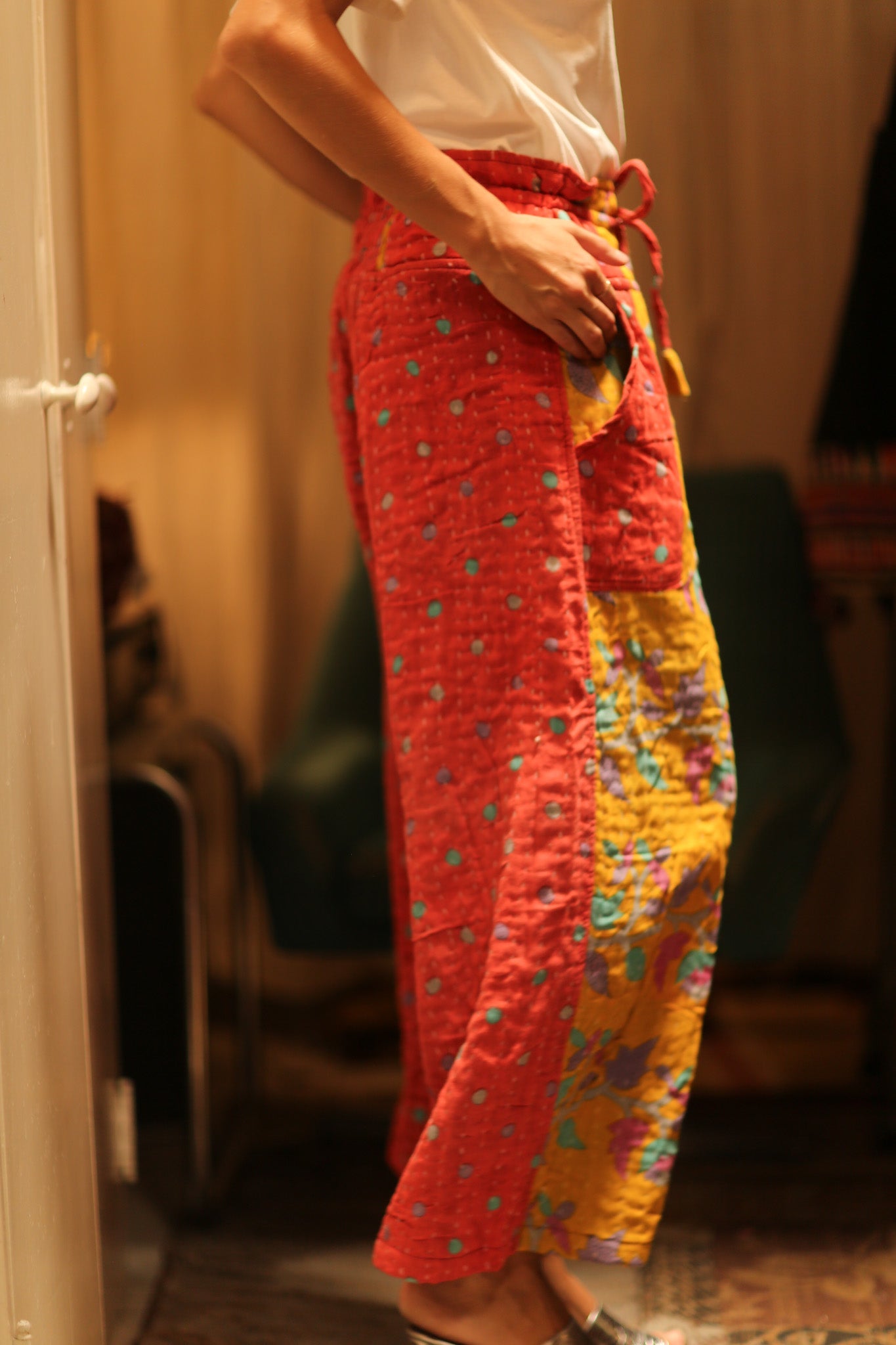 COTTON PANTS DELEILA - BANGKOK TAILOR CLOTHING STORE - HANDMADE CLOTHING