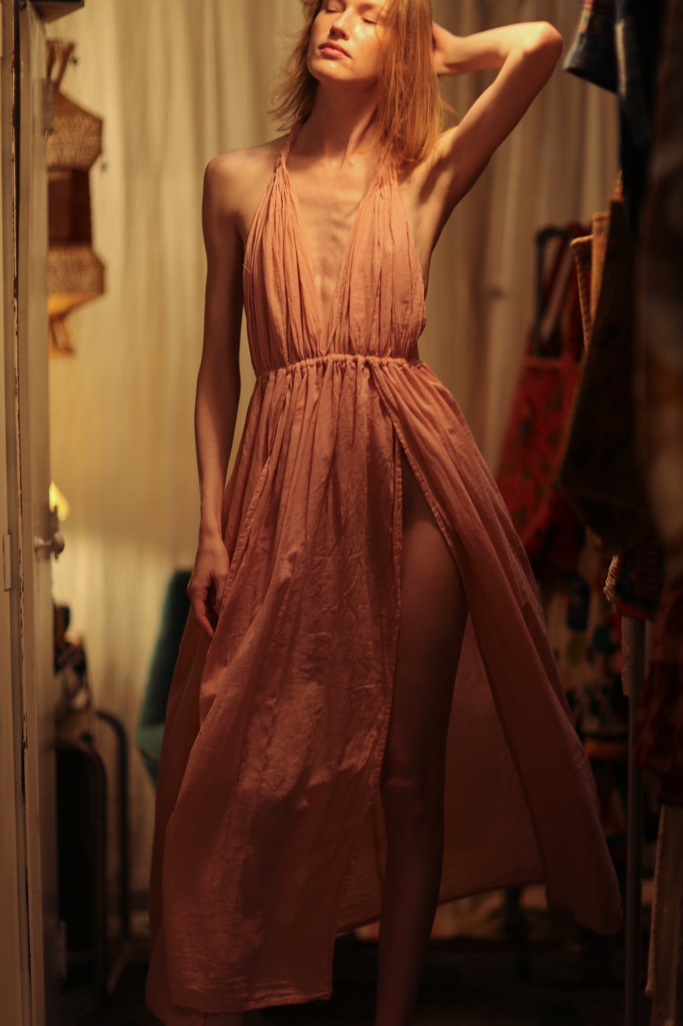 DAISY COTTON DRESS - BANGKOK TAILOR CLOTHING STORE - HANDMADE CLOTHING