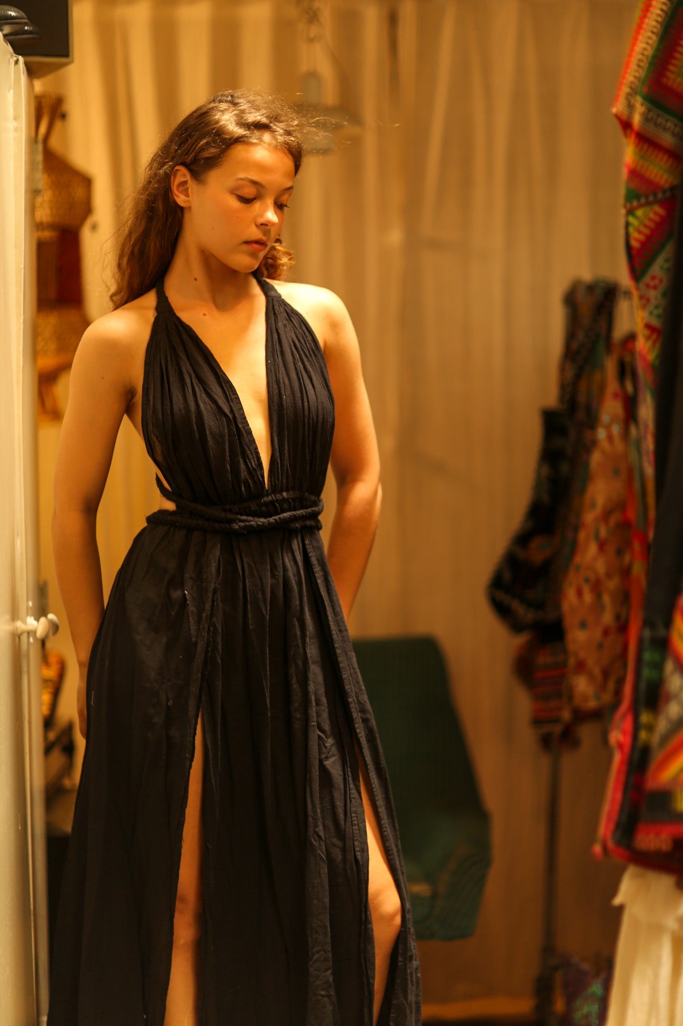 DAISY COTTON DRESS - BANGKOK TAILOR CLOTHING STORE - HANDMADE CLOTHING