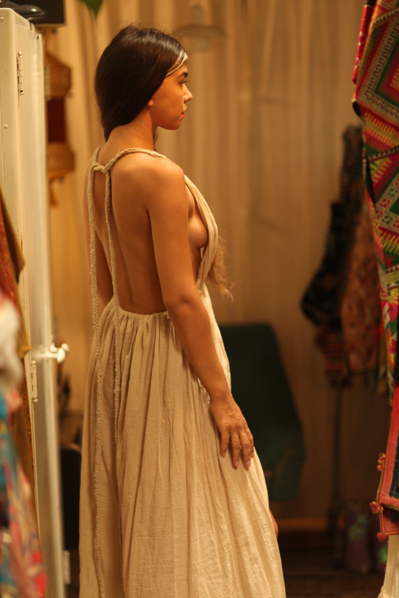 DAISY COTTON DRESS - BANGKOK TAILOR CLOTHING STORE - HANDMADE CLOTHING