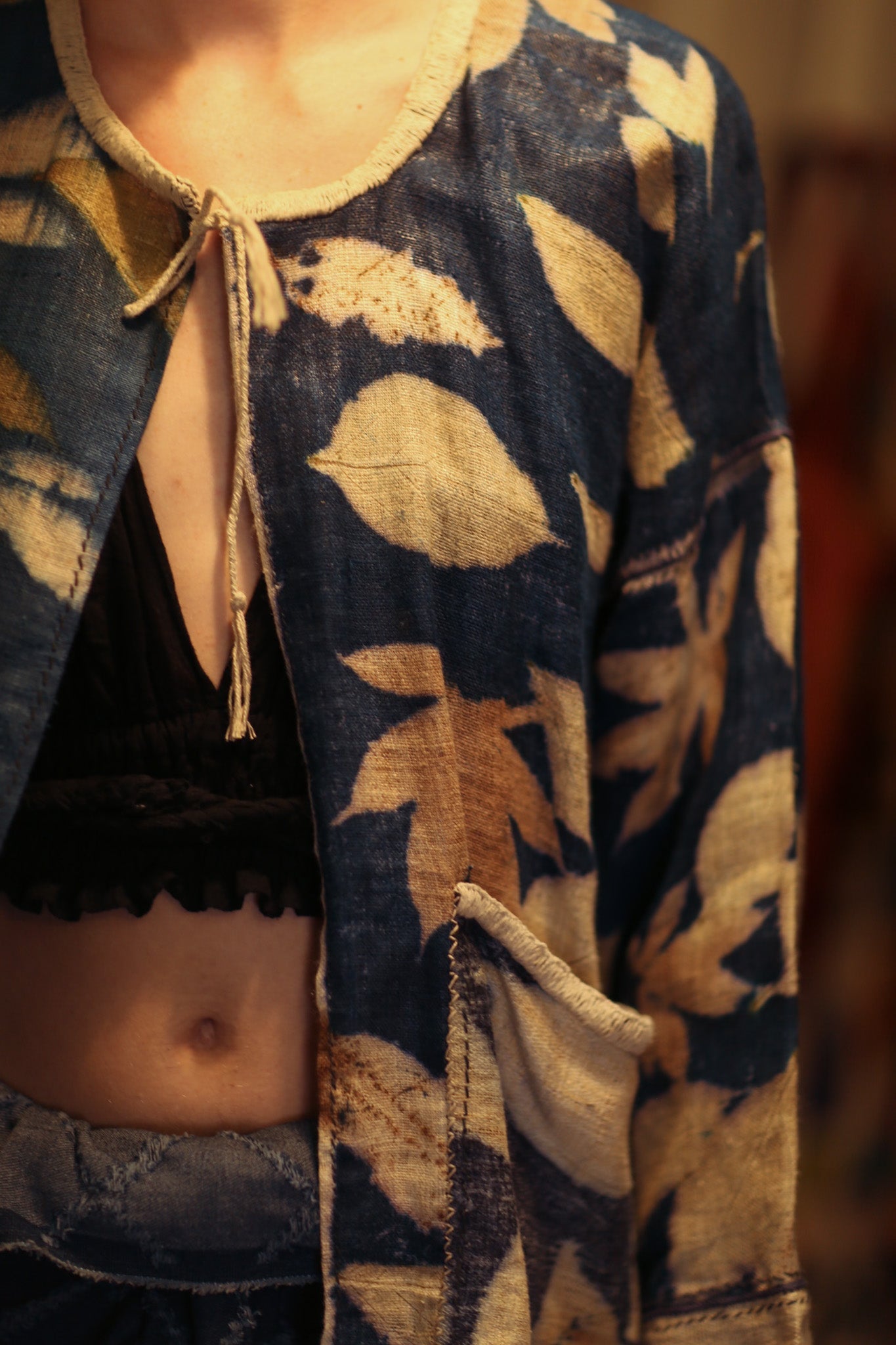 DAMON KANCHON DEEP BLUE SHORT JACKET - BANGKOK TAILOR CLOTHING STORE - HANDMADE CLOTHING