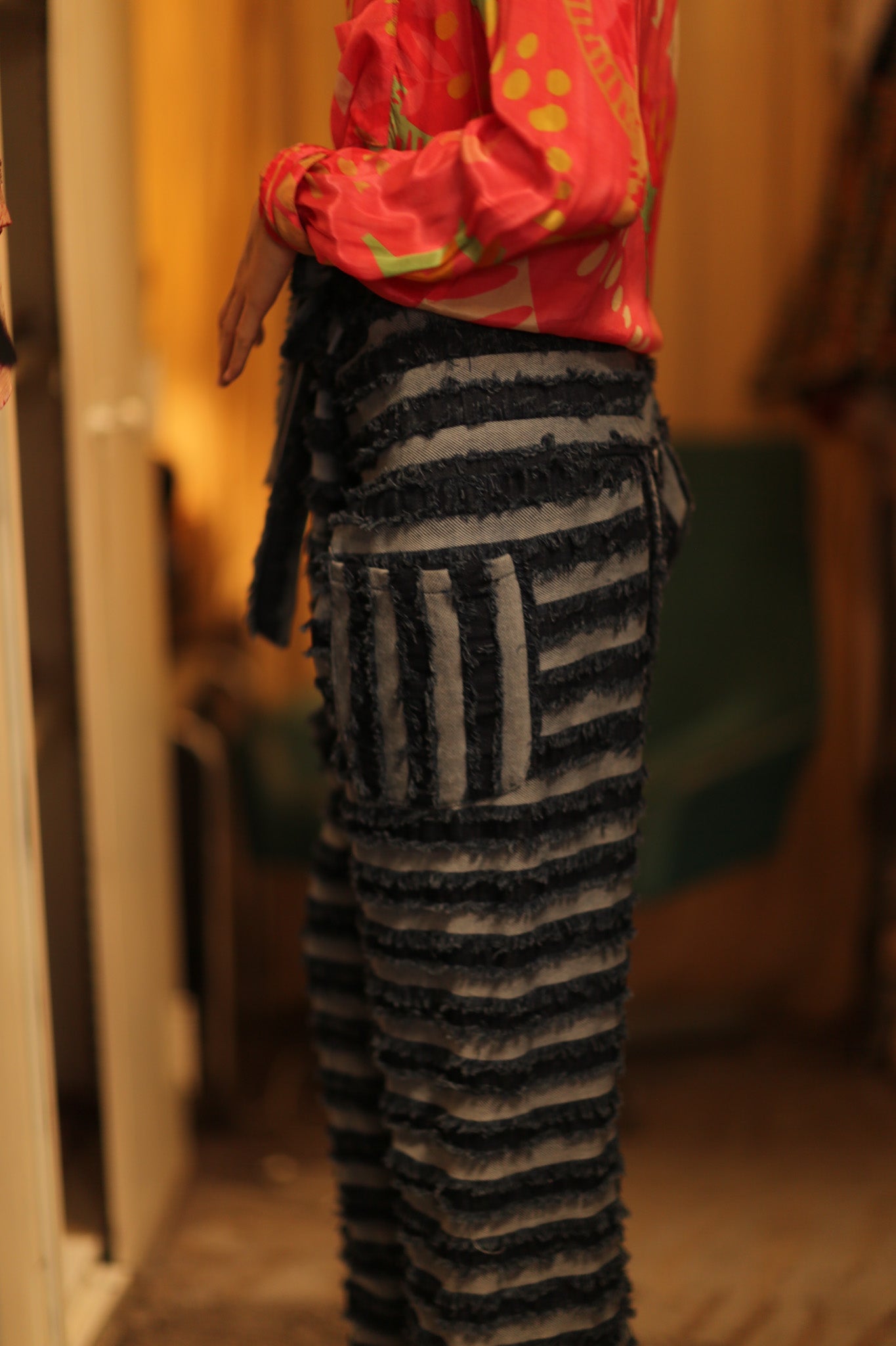 DENIM FISHERMAN PANTS LEROY - BANGKOK TAILOR CLOTHING STORE - HANDMADE CLOTHING