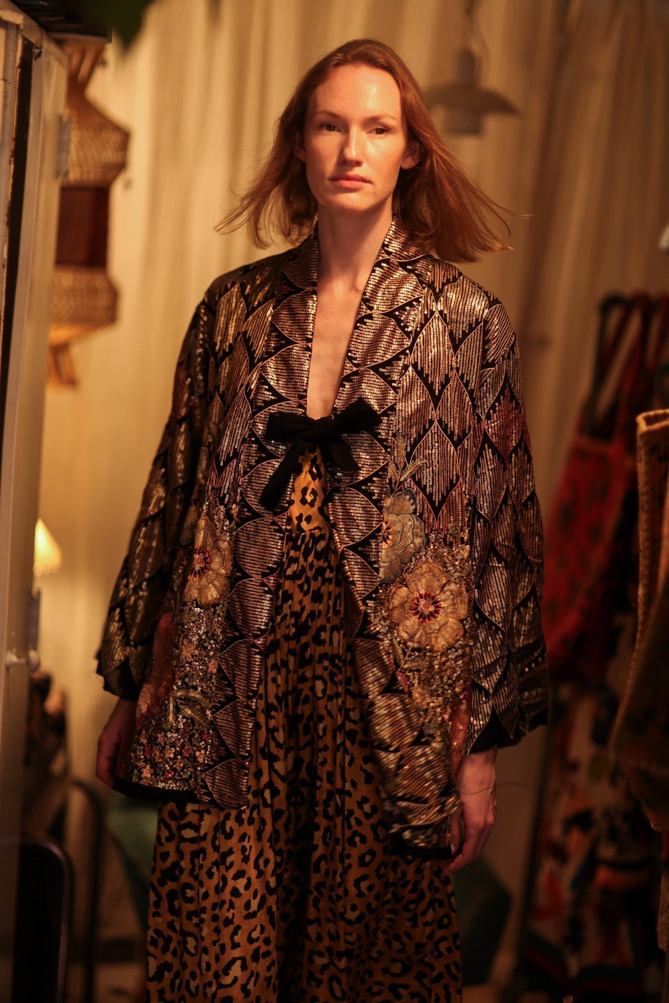 DIANA EMBELLISHED KIMONO - BANGKOK TAILOR CLOTHING STORE - HANDMADE CLOTHING