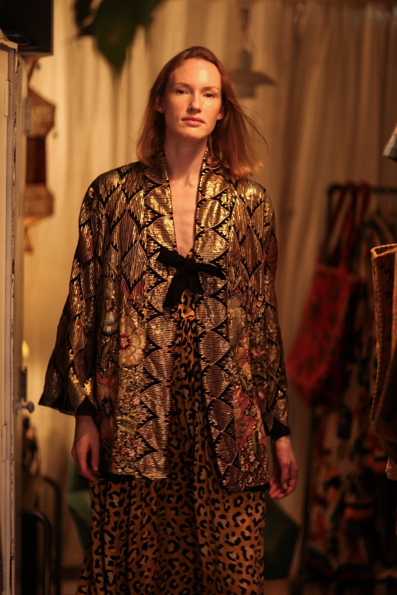 DIANA EMBELLISHED KIMONO - BANGKOK TAILOR CLOTHING STORE - HANDMADE CLOTHING