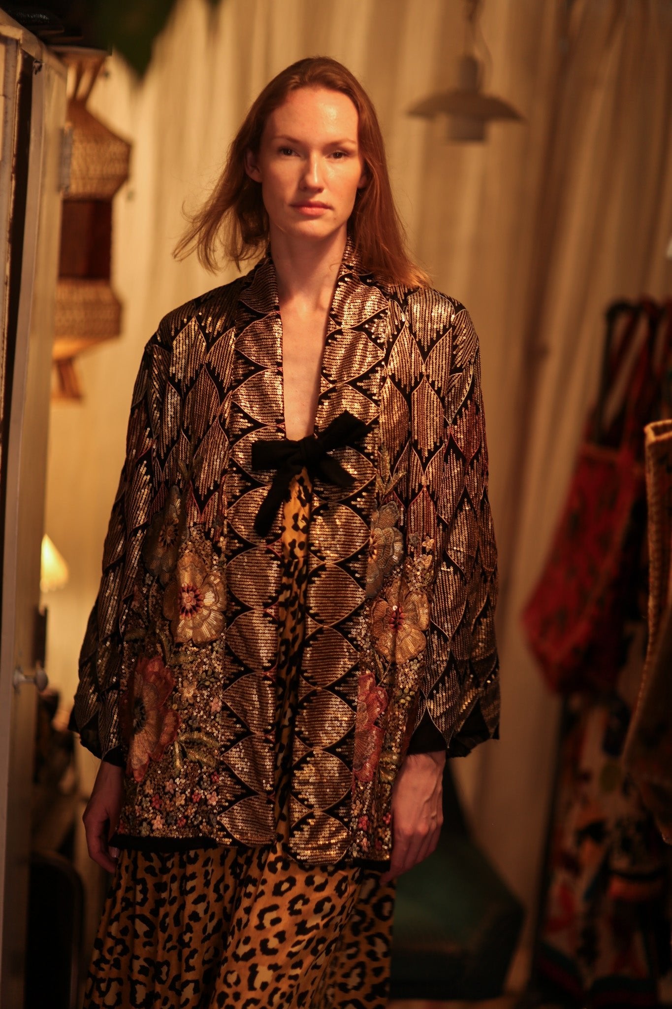 DIANA EMBELLISHED KIMONO - BANGKOK TAILOR CLOTHING STORE - HANDMADE CLOTHING