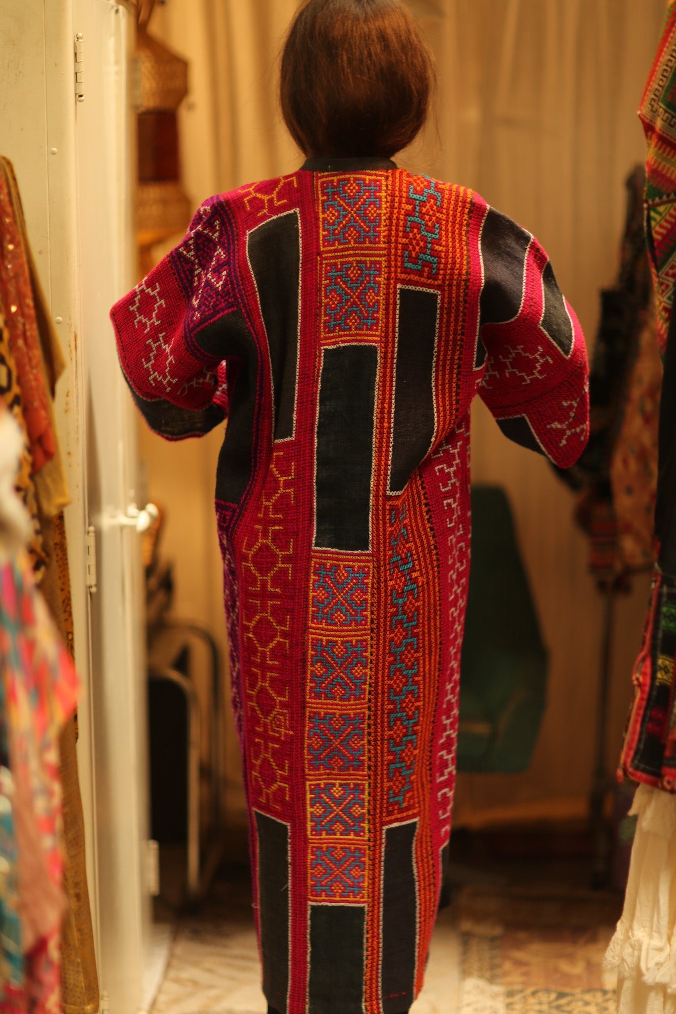 DORI TRIBAL PATCHWORK KIMONO - BANGKOK TAILOR CLOTHING STORE - HANDMADE CLOTHING