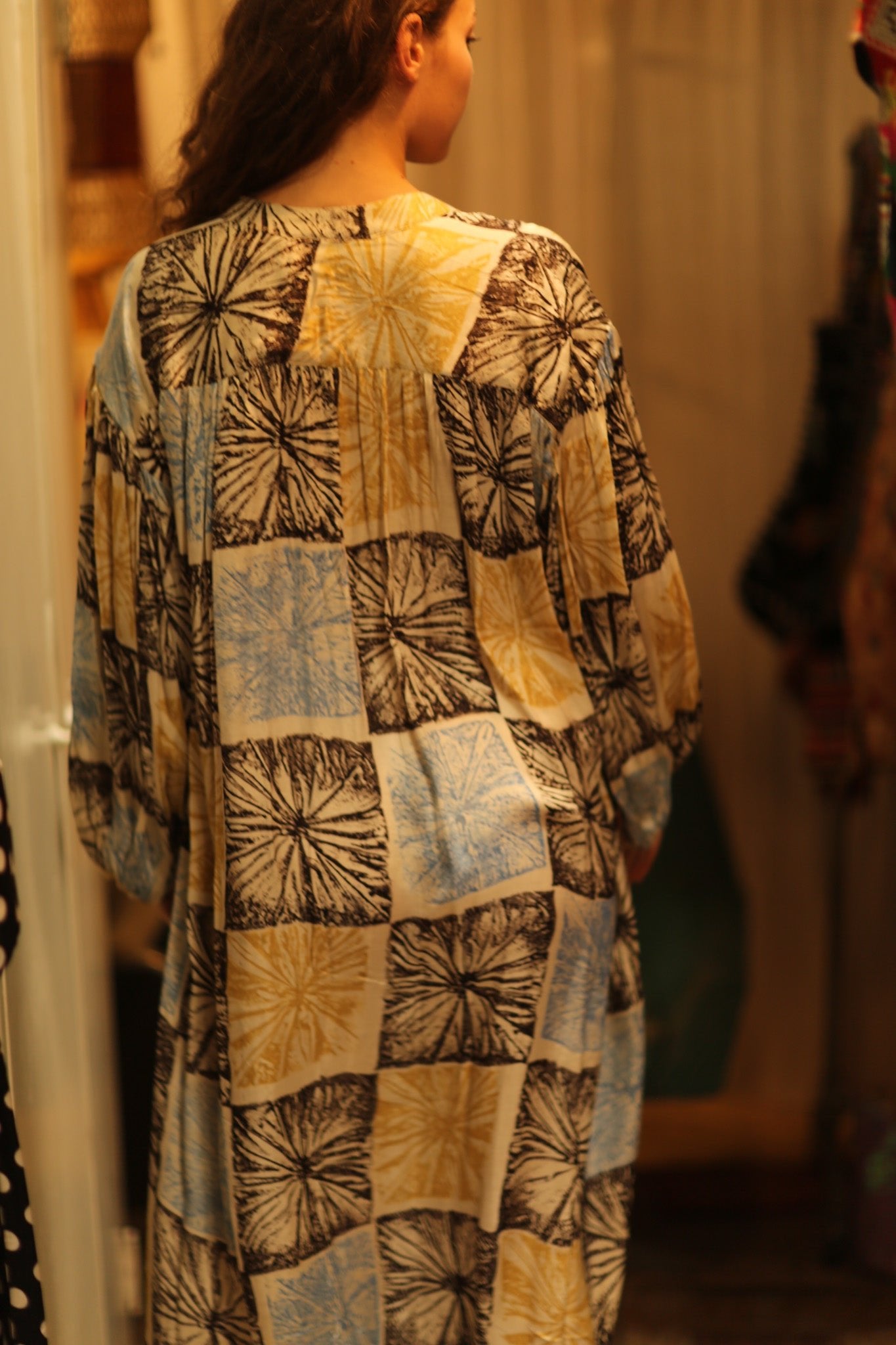 ELIZABETH SILK DRESS ANANAS PASTEL - BANGKOK TAILOR CLOTHING STORE - HANDMADE CLOTHING