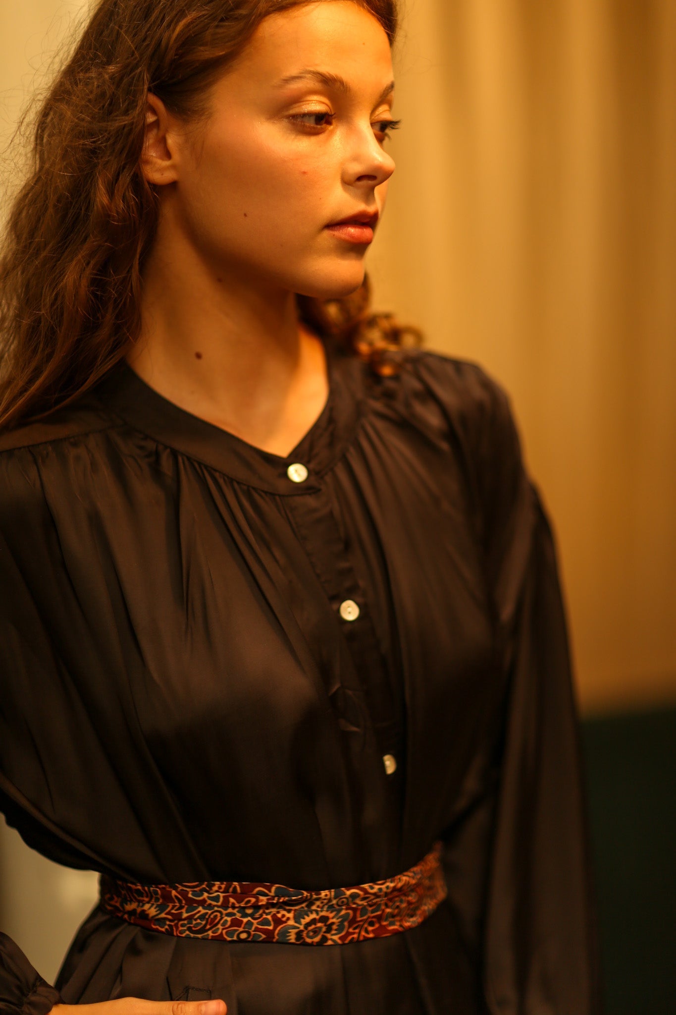 ELIZABETH SILK DRESS BLACK - BANGKOK TAILOR CLOTHING STORE - HANDMADE CLOTHING