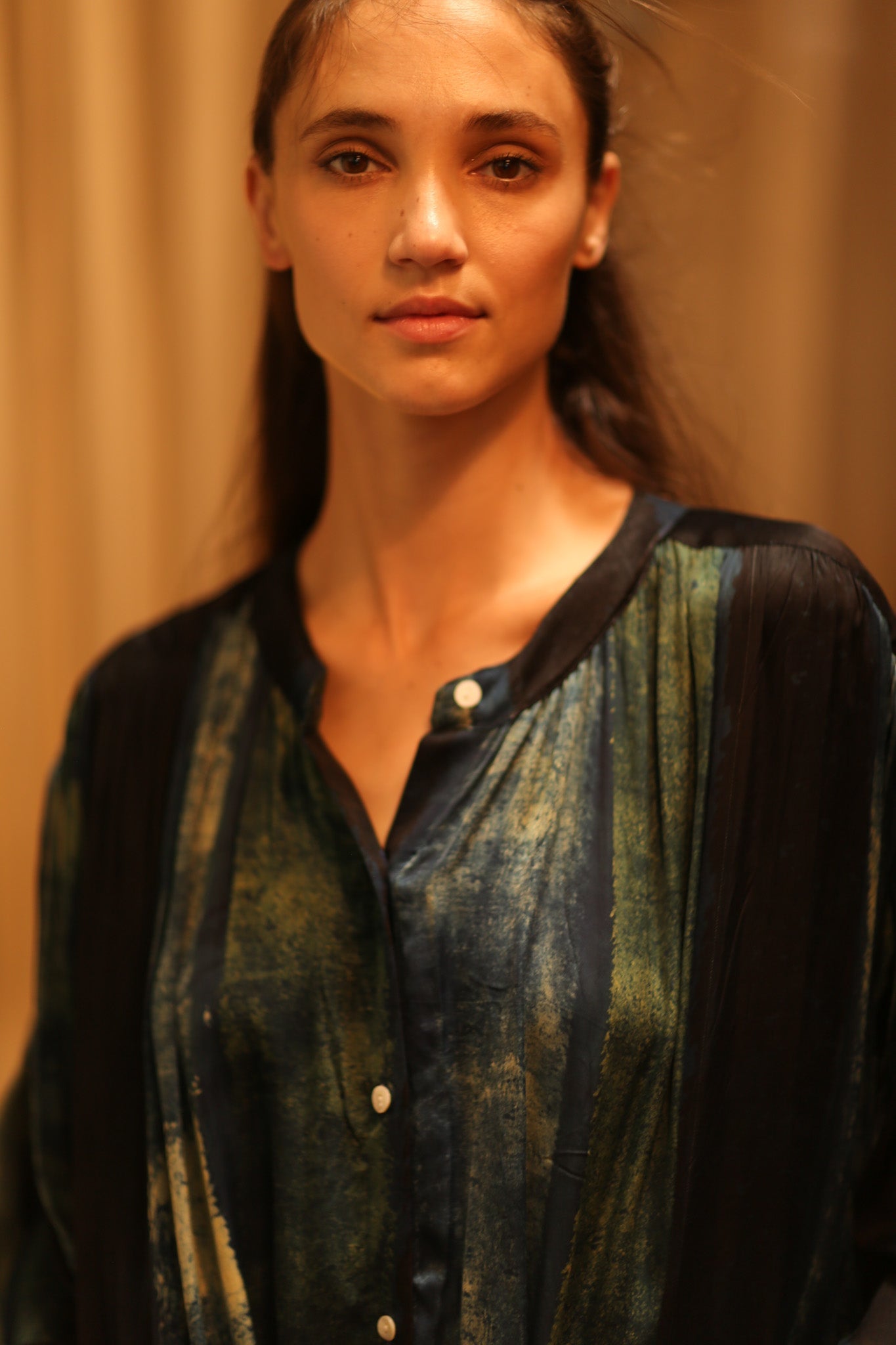 ELIZABETH SILK DRESS BLUE STRIPE - BANGKOK TAILOR CLOTHING STORE - HANDMADE CLOTHING