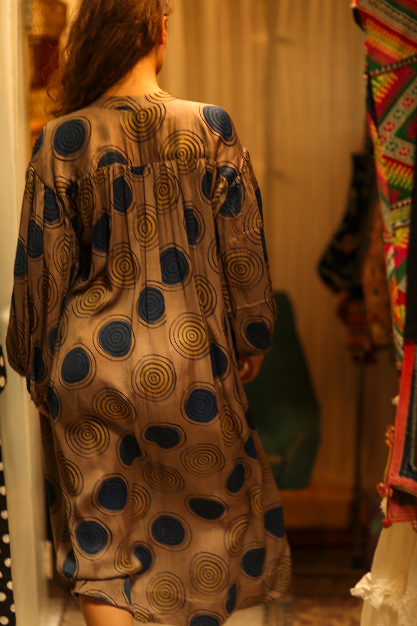 ELIZABETH SILK DRESS YO - YO YELLOW - BANGKOK TAILOR CLOTHING STORE - HANDMADE CLOTHING