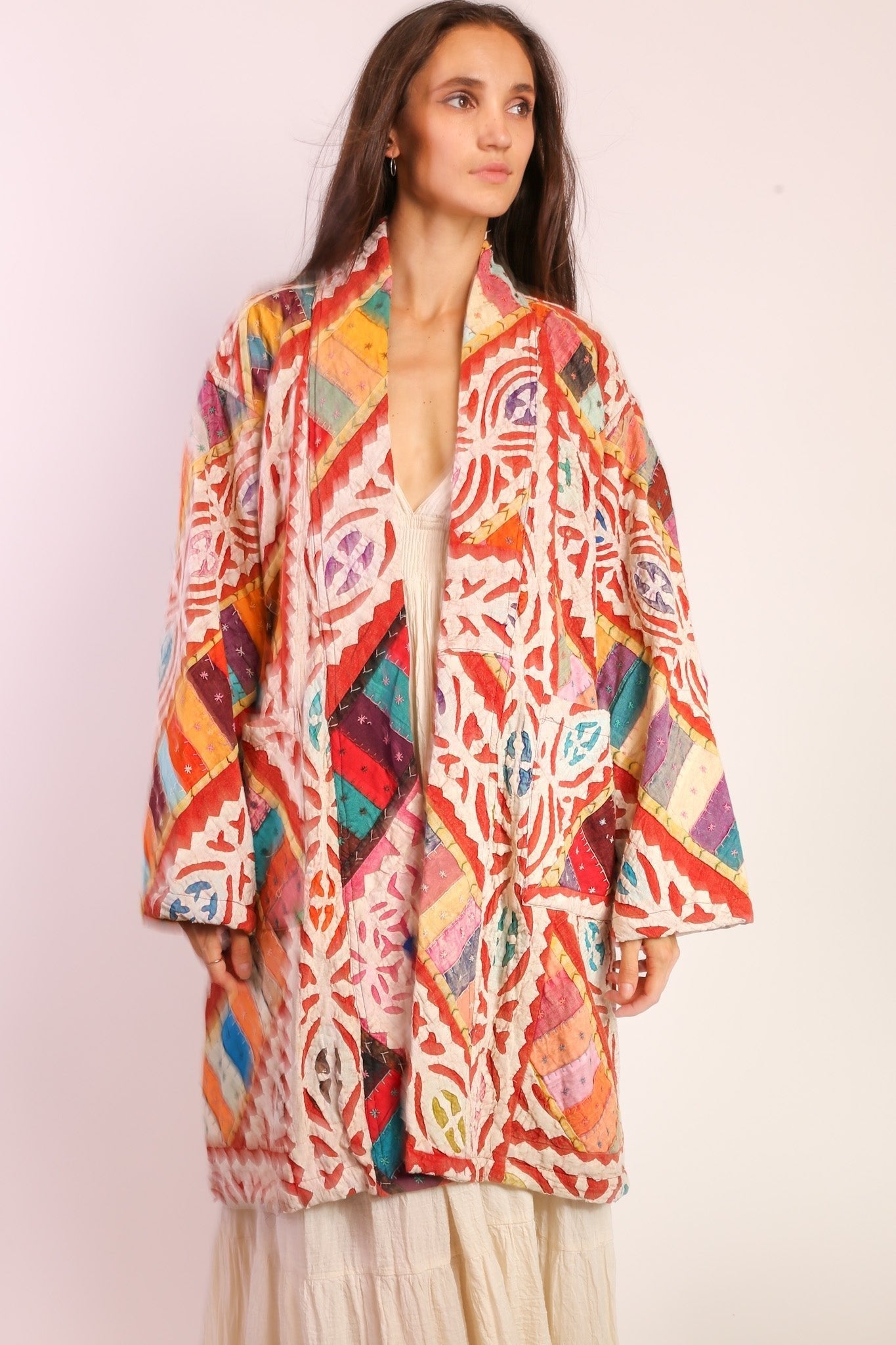 EMBROIDERED COAT JACKET MAHELI - BANGKOK TAILOR CLOTHING STORE - HANDMADE CLOTHING
