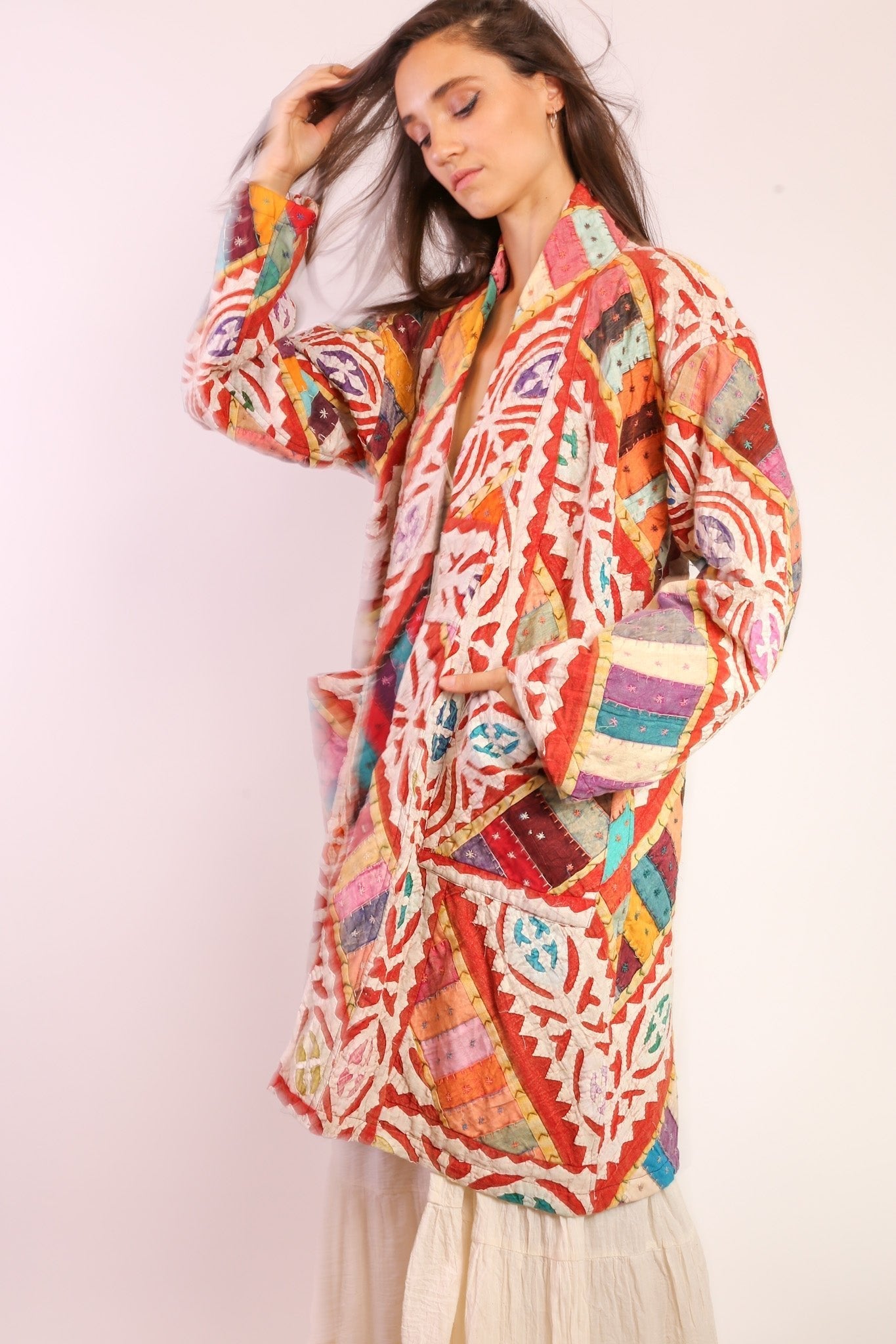 EMBROIDERED COAT JACKET MAHELI - BANGKOK TAILOR CLOTHING STORE - HANDMADE CLOTHING