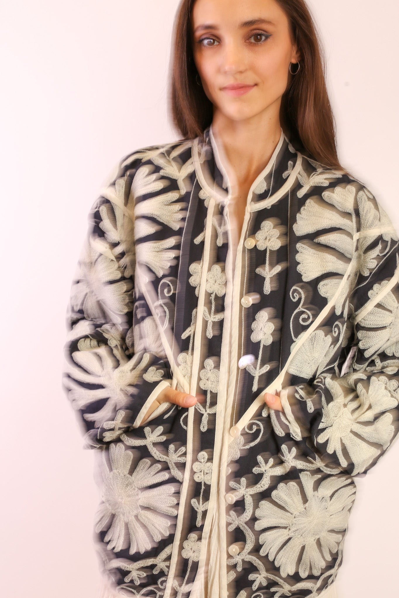 EMBROIDERED COTTON JACKET KANCA - BANGKOK TAILOR CLOTHING STORE - HANDMADE CLOTHING