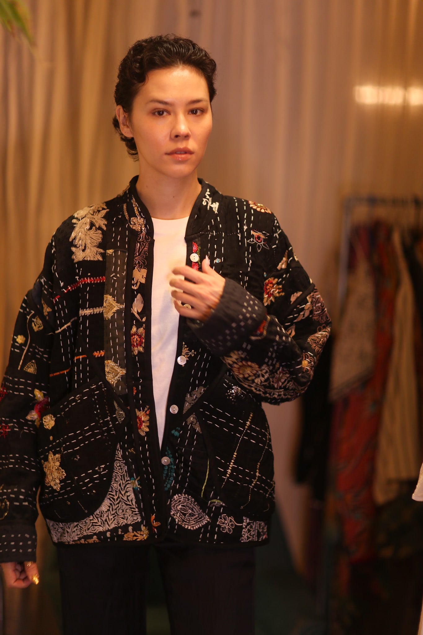 EMBROIDERED KANTHA JACKET JYPEACE - BANGKOK TAILOR CLOTHING STORE - HANDMADE CLOTHING