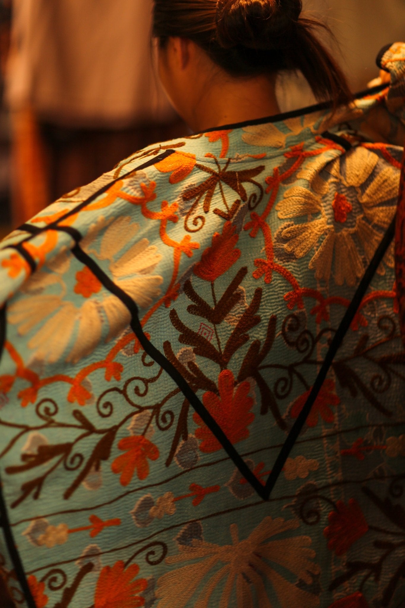 EMBROIDERED KANTHA JACKET LIZA - BANGKOK TAILOR CLOTHING STORE - HANDMADE CLOTHING