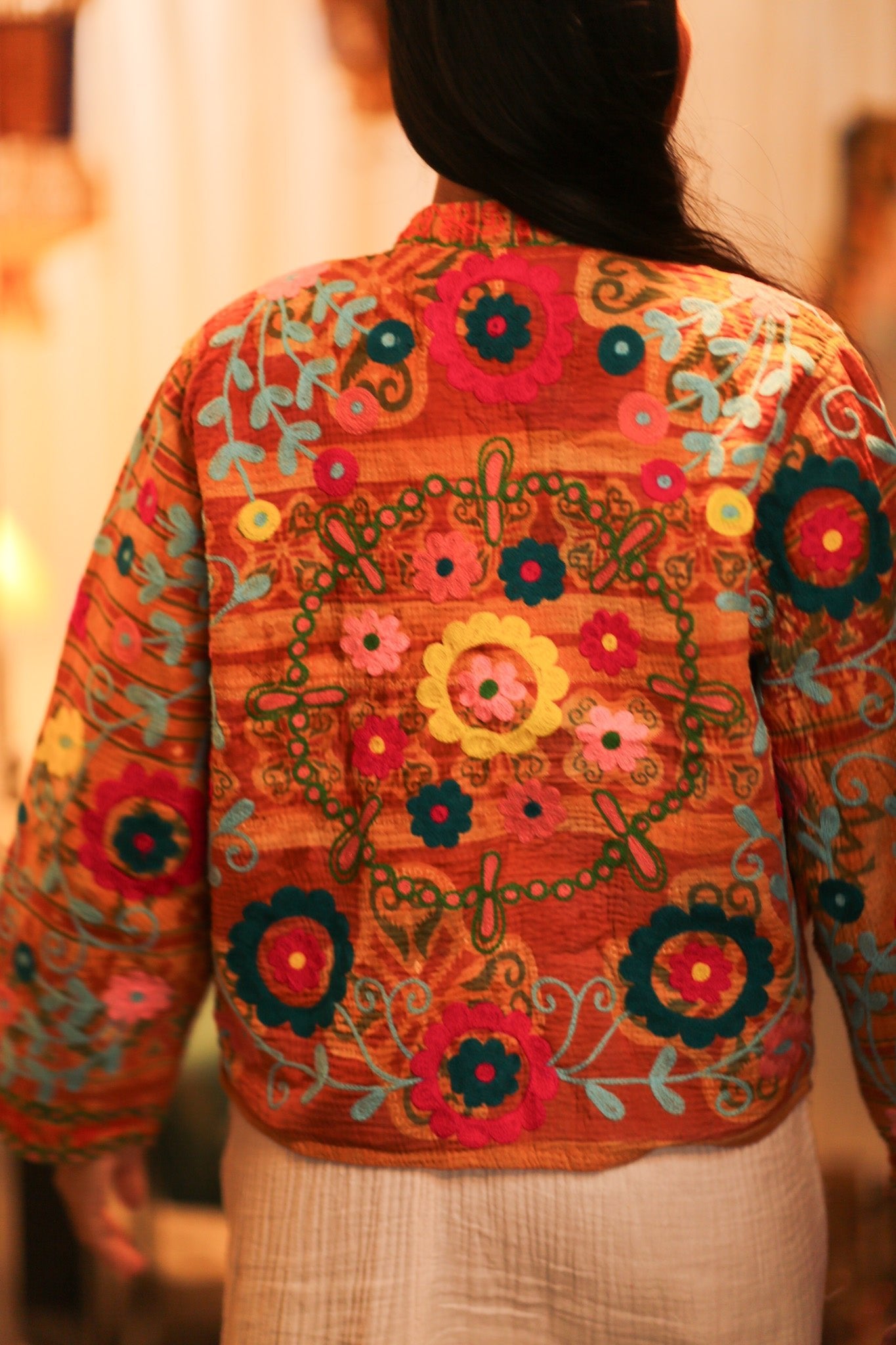 EMBROIDERED KANTHA JACKET TOKYO EDIT - BANGKOK TAILOR CLOTHING STORE - HANDMADE CLOTHING