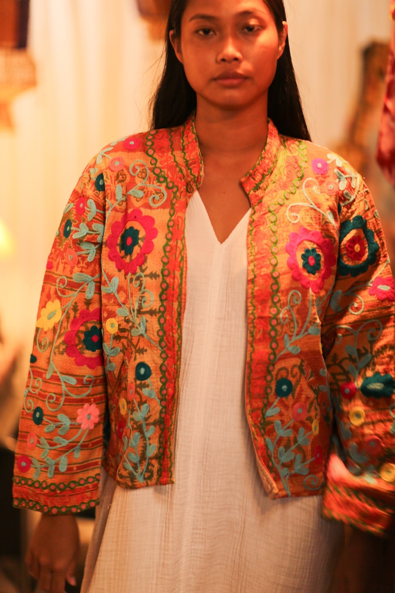 EMBROIDERED KANTHA JACKET TOKYO EDIT - BANGKOK TAILOR CLOTHING STORE - HANDMADE CLOTHING