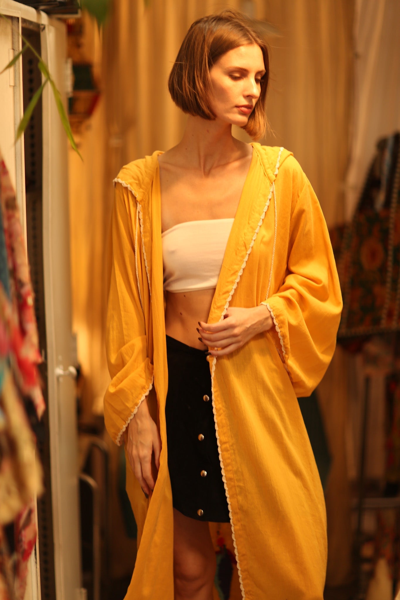 EMBROIDERED KIMONO DREAM GIRL LUCKY - BANGKOK TAILOR CLOTHING STORE - HANDMADE CLOTHING
