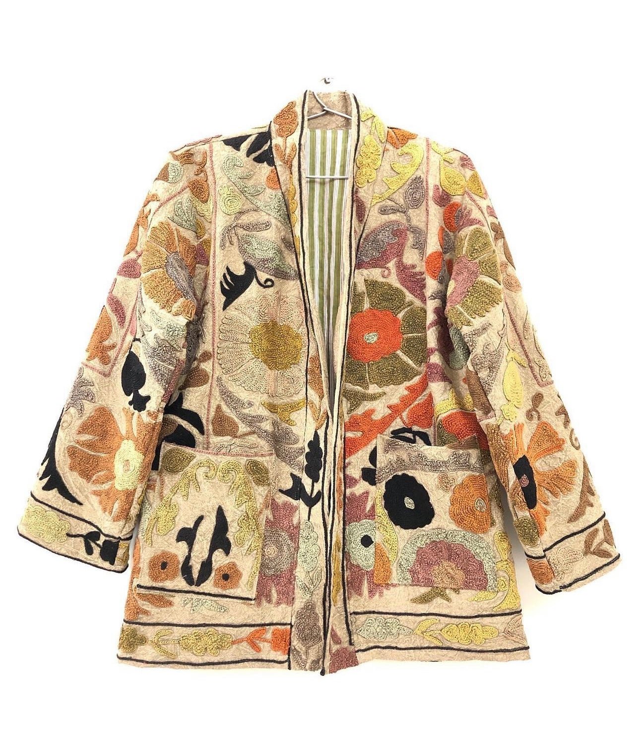 EMBROIDERED KIMONO JACKET UNIA - BANGKOK TAILOR CLOTHING STORE - HANDMADE CLOTHING