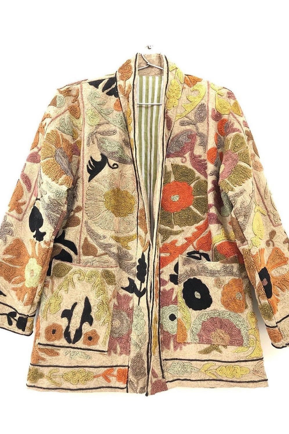 EMBROIDERED KIMONO JACKET UNIA - BANGKOK TAILOR CLOTHING STORE - HANDMADE CLOTHING