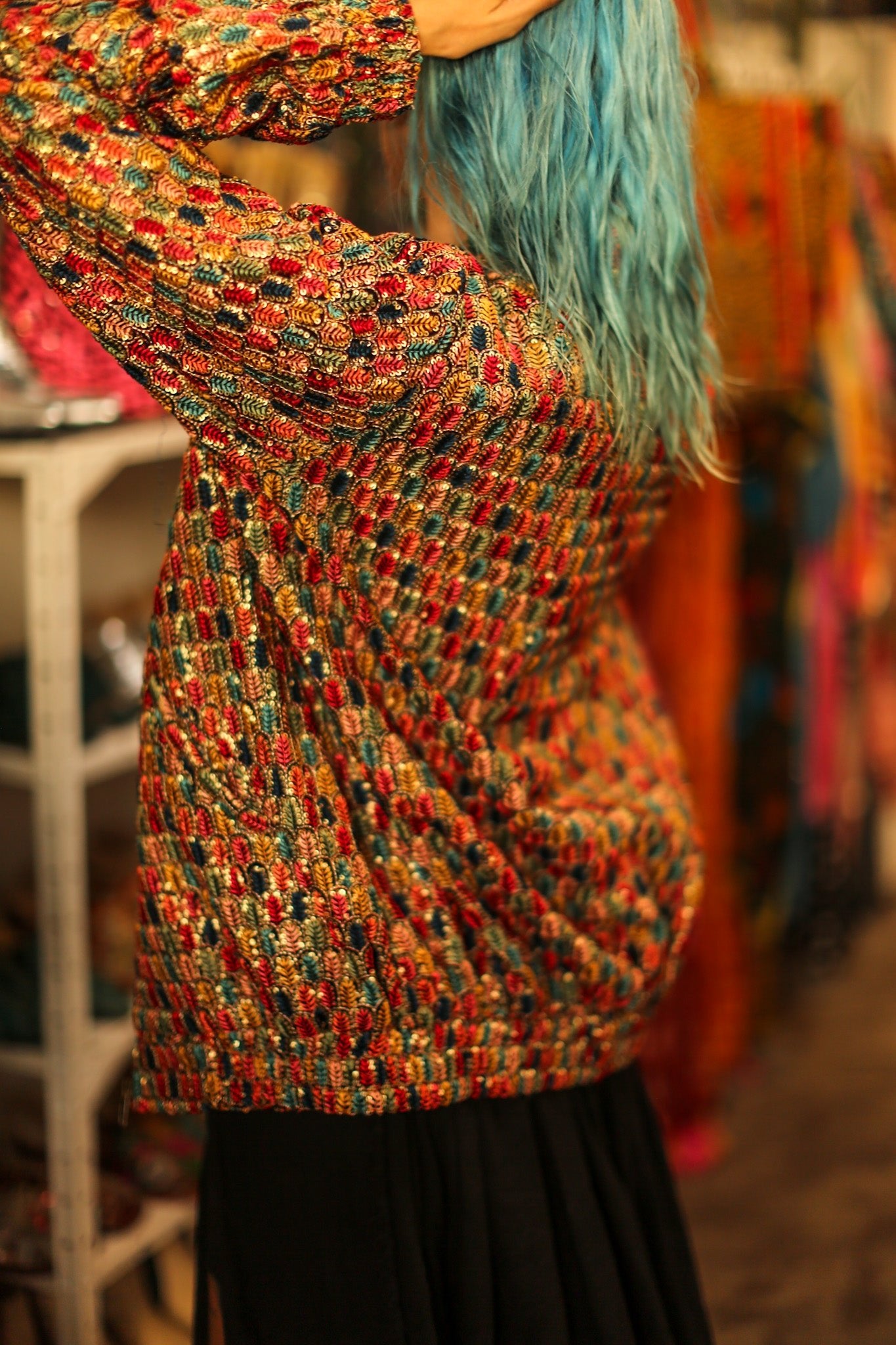 EMBROIDERED SILK BOMBER JACKET LEROY - BANGKOK TAILOR CLOTHING STORE - HANDMADE CLOTHING