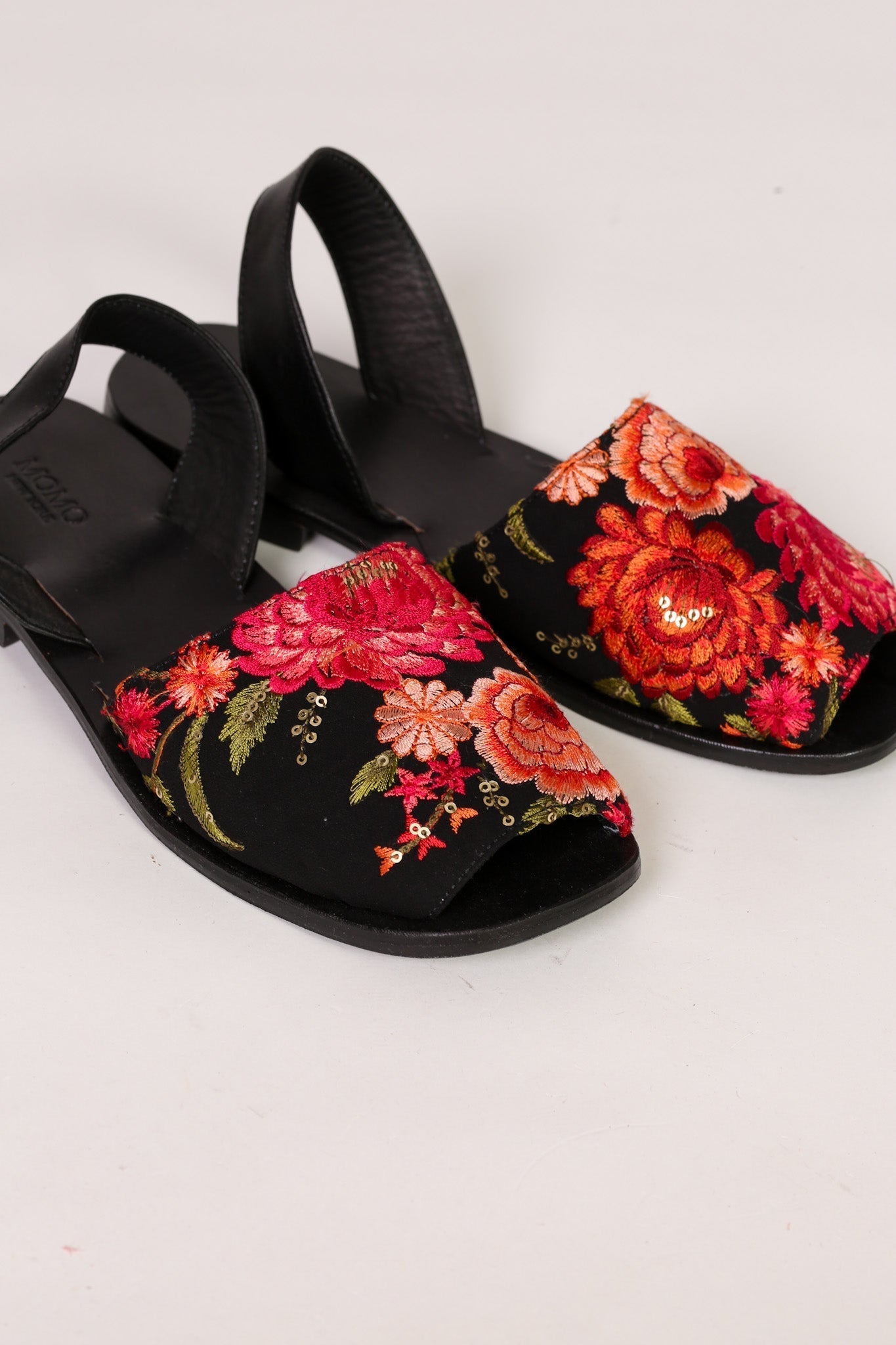 EMBROIDERED SILK SANDALS FRIDU - BANGKOK TAILOR CLOTHING STORE - HANDMADE CLOTHING