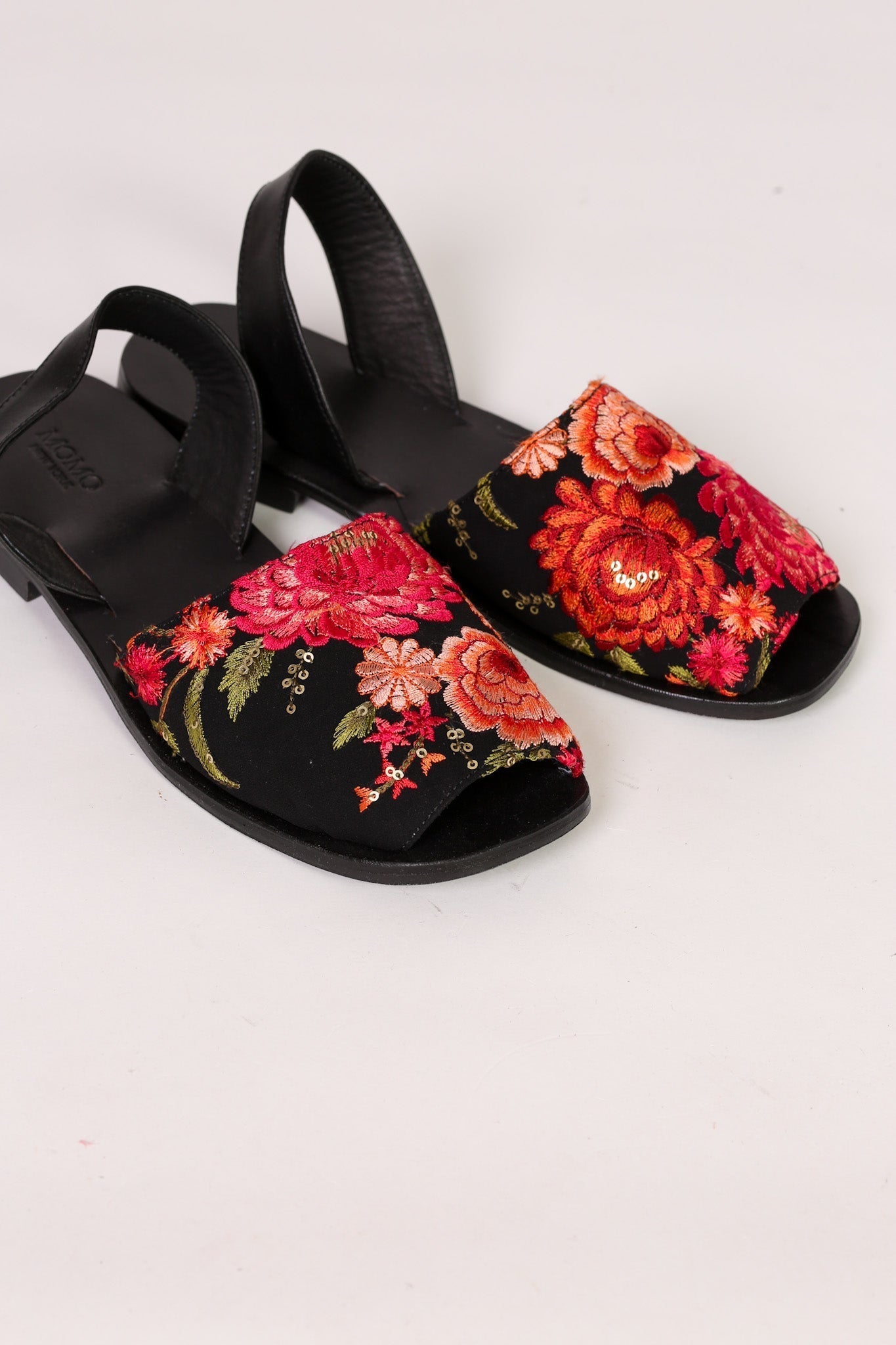 EMBROIDERED SILK SANDALS FRIDU - BANGKOK TAILOR CLOTHING STORE - HANDMADE CLOTHING