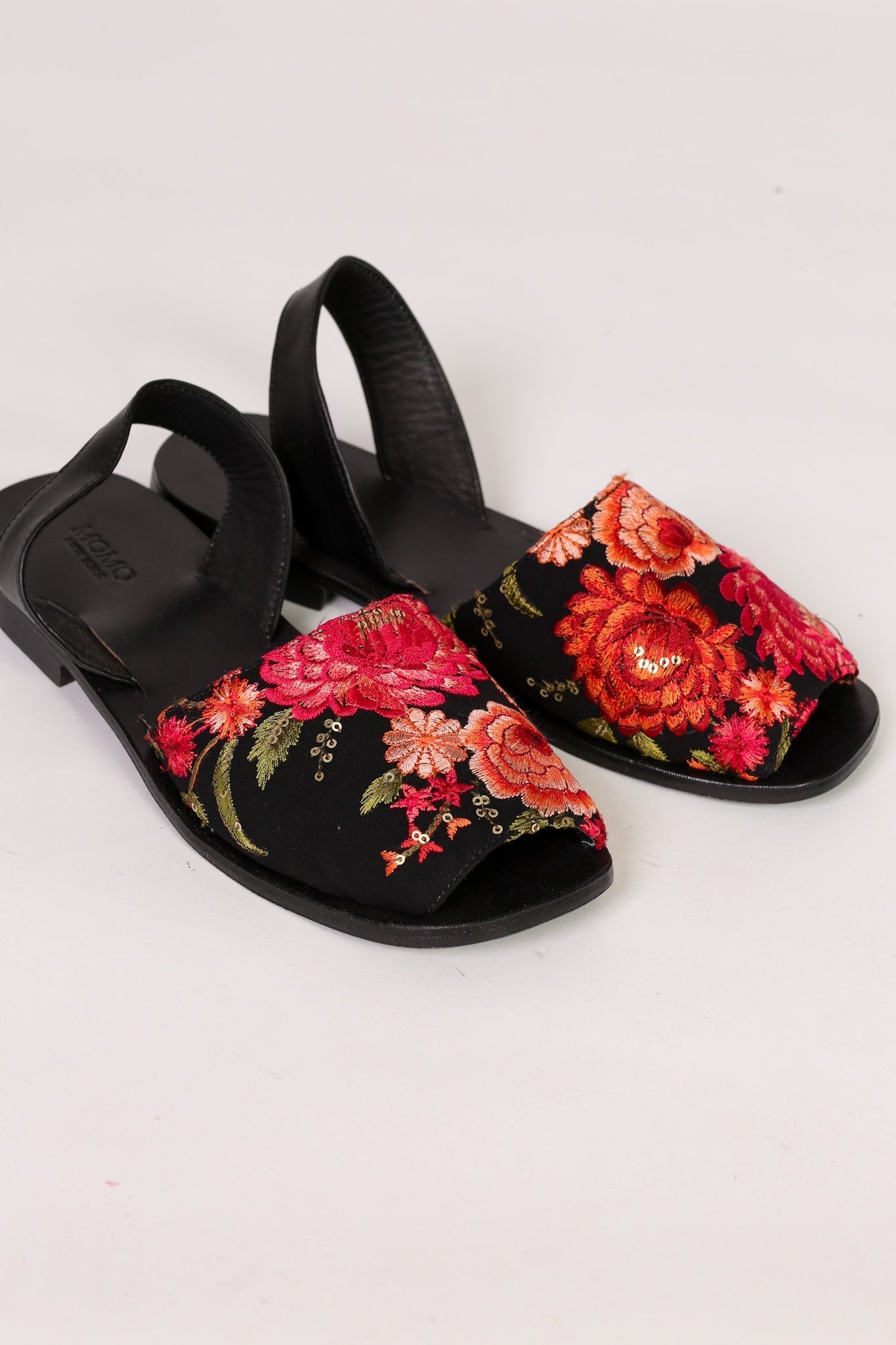 EMBROIDERED SILK SANDALS FRIDU - BANGKOK TAILOR CLOTHING STORE - HANDMADE CLOTHING