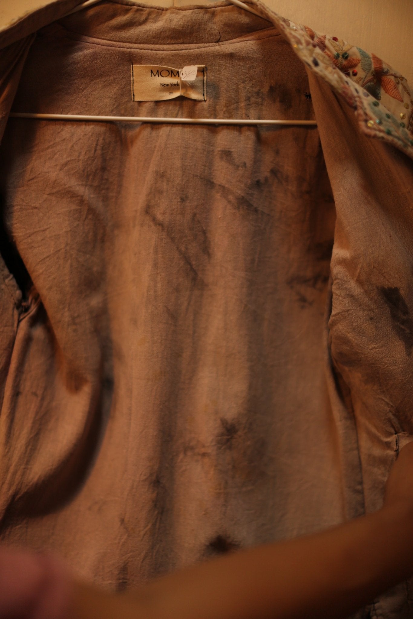 EMBROIDERED VINTAGE JACKET - S105 - BANGKOK TAILOR CLOTHING STORE - HANDMADE CLOTHING