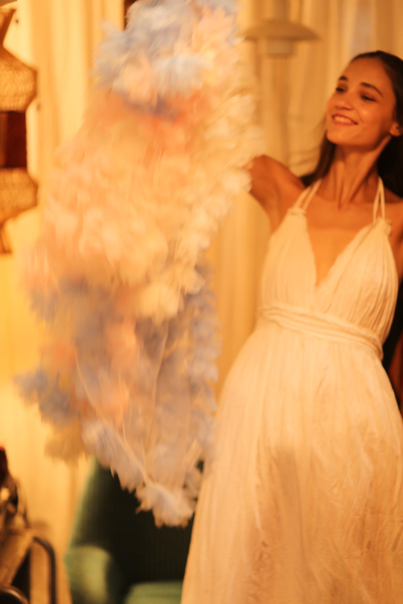 FEATHER FRILL KIMONO MARILYN - BANGKOK TAILOR CLOTHING STORE - HANDMADE CLOTHING