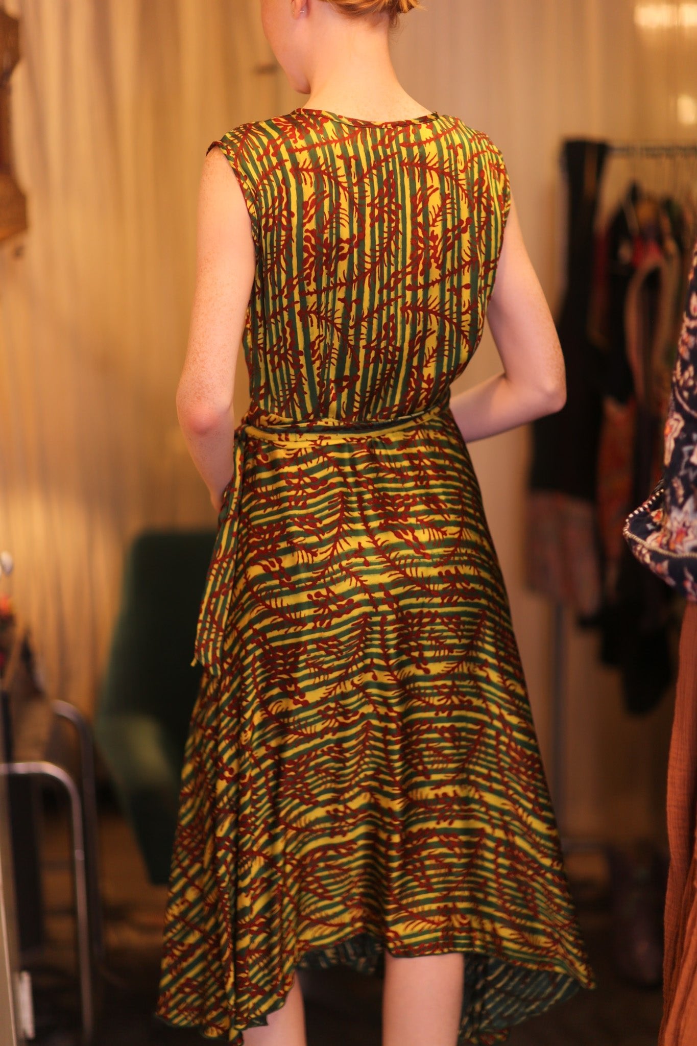 GABRIELE SILK DRESS BAMREST - BANGKOK TAILOR CLOTHING STORE - HANDMADE CLOTHING