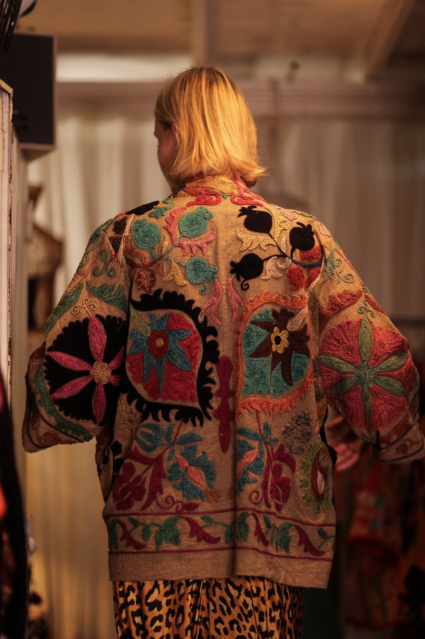 GINEVRA KANTHA EMBROIDERED KIMONO - BANGKOK TAILOR CLOTHING STORE - HANDMADE CLOTHING
