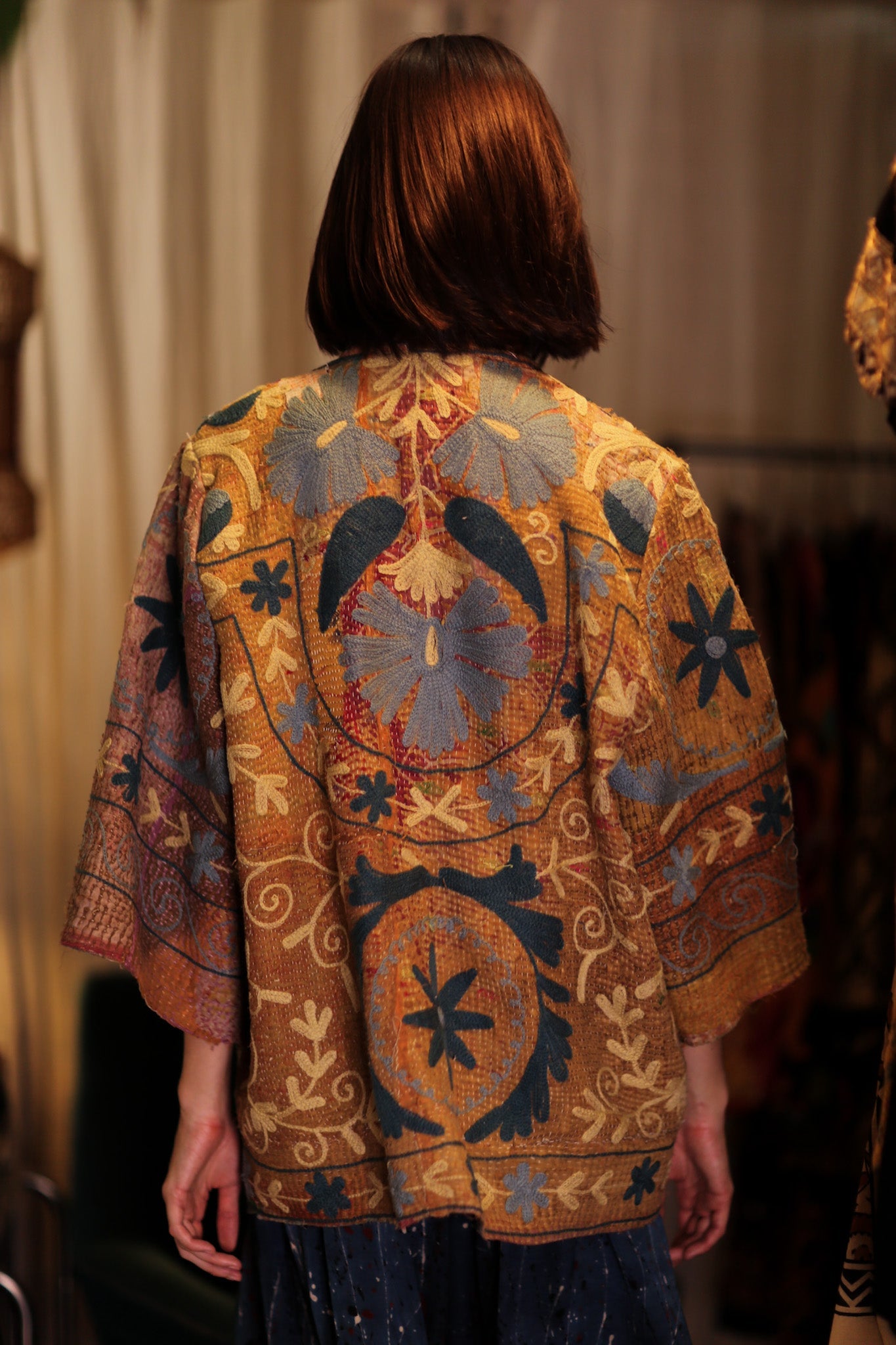 GINEVRA KANTHA KIMONO BEACH TONES - BANGKOK TAILOR CLOTHING STORE - HANDMADE CLOTHING