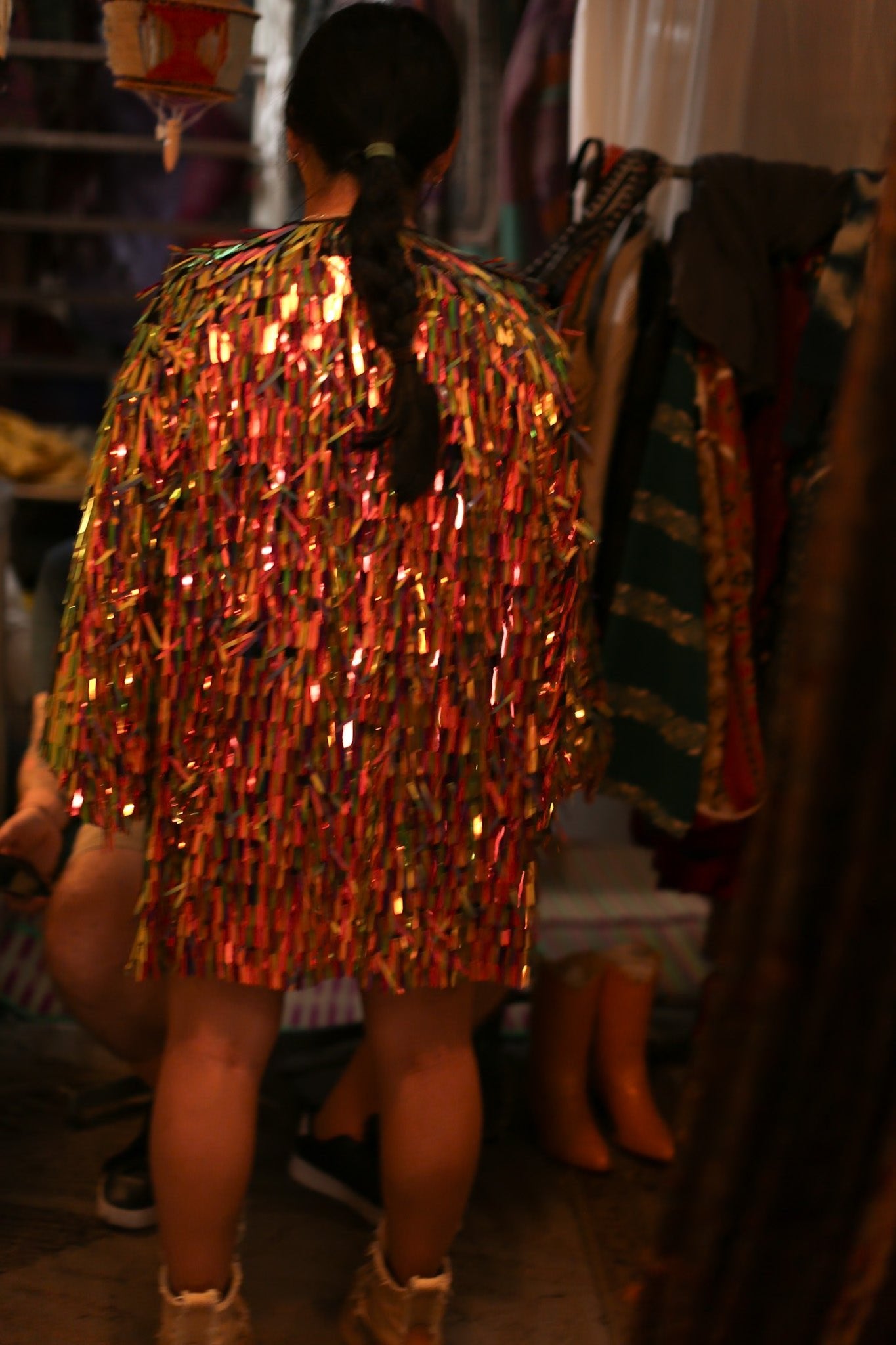 GLITTER SEQUIN KIMONO NIA - BANGKOK TAILOR CLOTHING STORE - HANDMADE CLOTHING