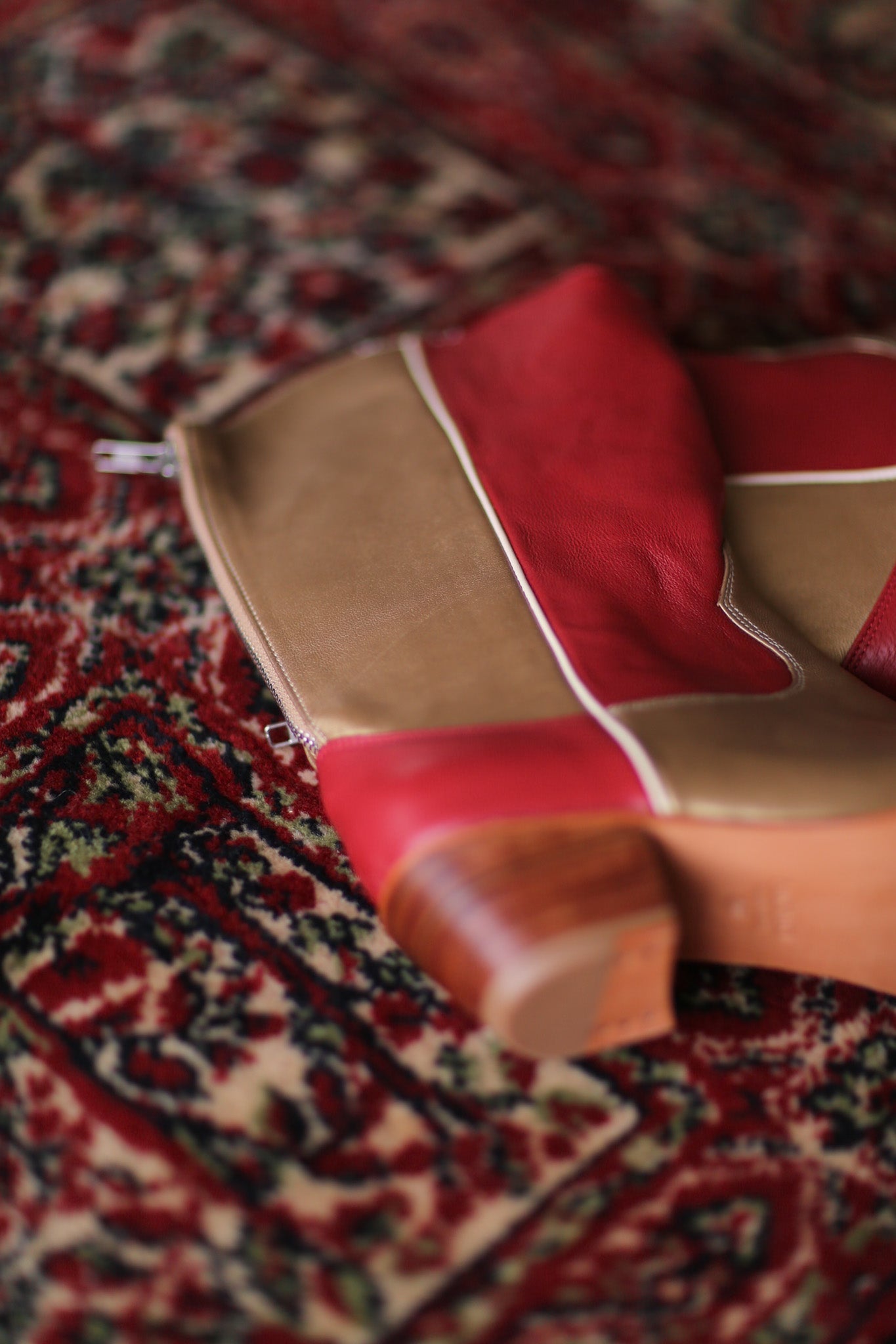 GOLD RED WESTERN BOOTS GUSTAV - BANGKOK TAILOR CLOTHING STORE - HANDMADE CLOTHING