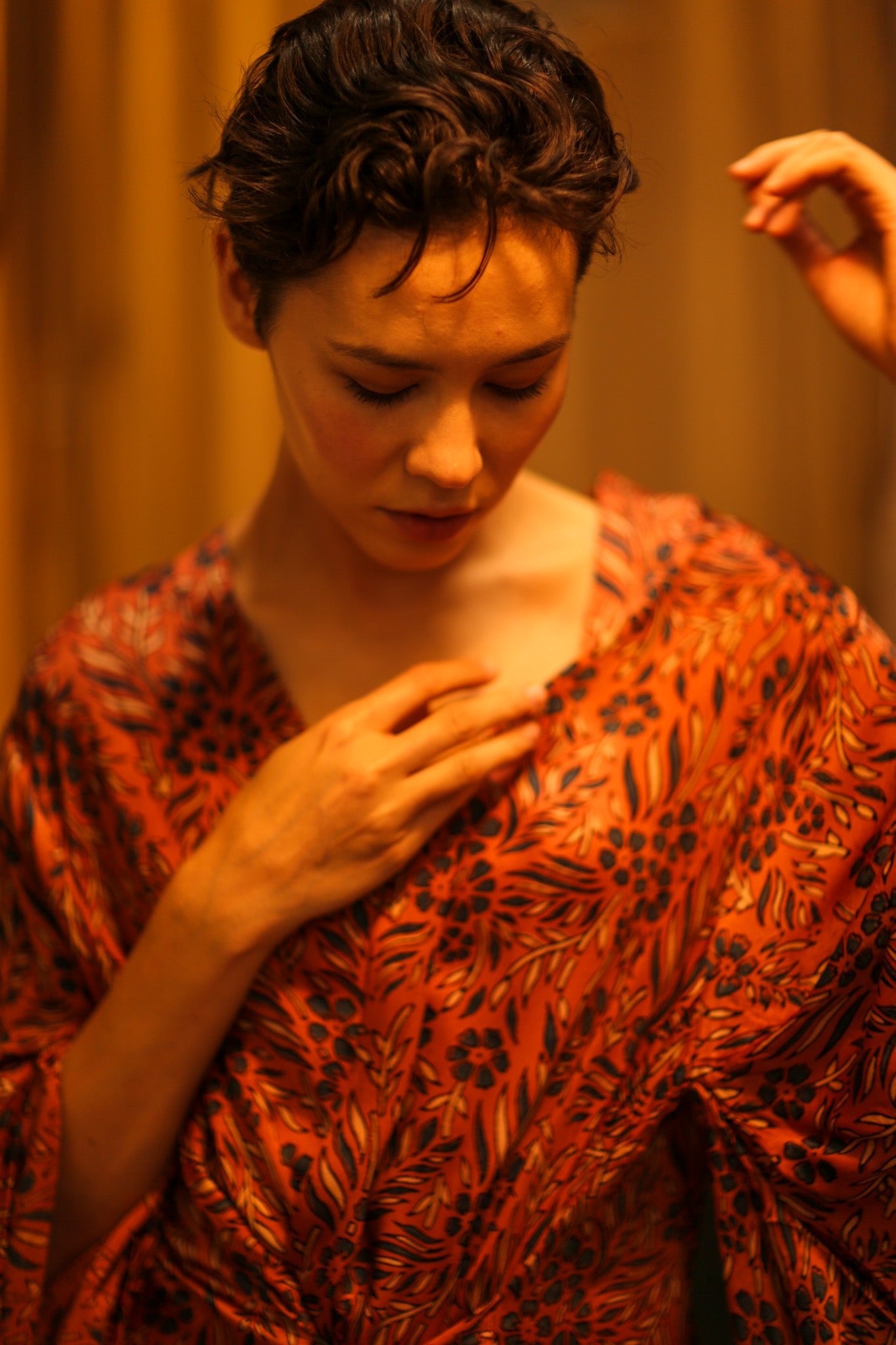 HAND BLOCK PRINT KIMONO PINA - BANGKOK TAILOR CLOTHING STORE - HANDMADE CLOTHING