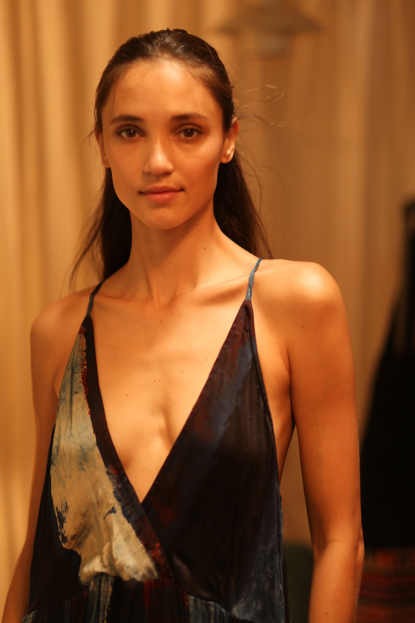 HAND BLOCK PRINT SILK DRESS LILY - BANGKOK TAILOR CLOTHING STORE - HANDMADE CLOTHING