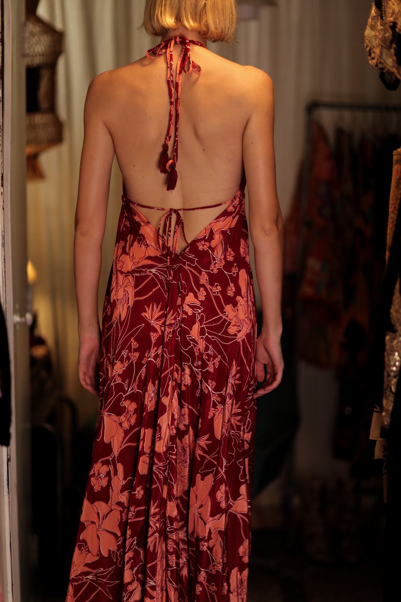 HANNAH SILK DRESS - BANGKOK TAILOR CLOTHING STORE - HANDMADE CLOTHING