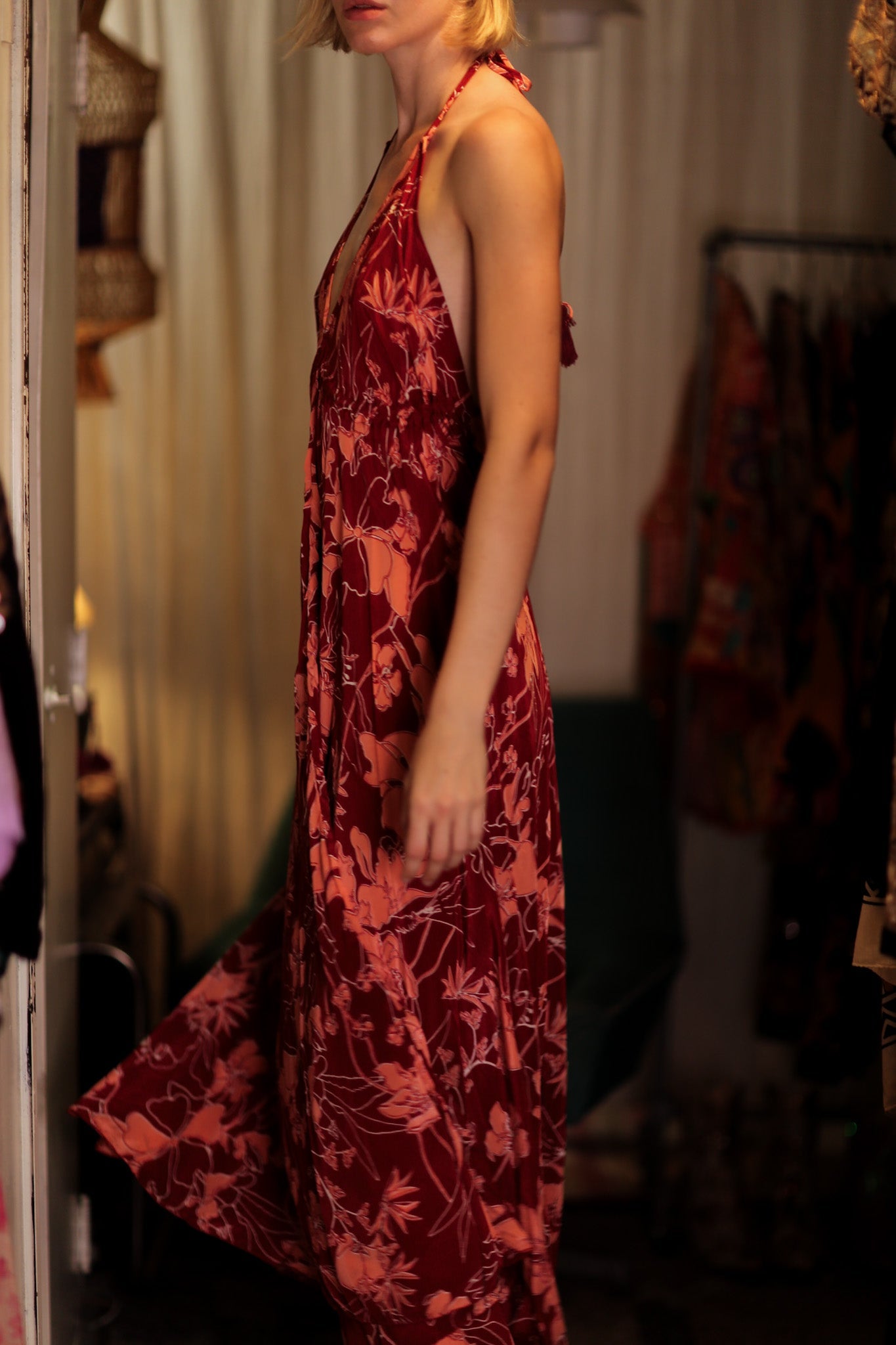 HANNAH SILK DRESS - BANGKOK TAILOR CLOTHING STORE - HANDMADE CLOTHING