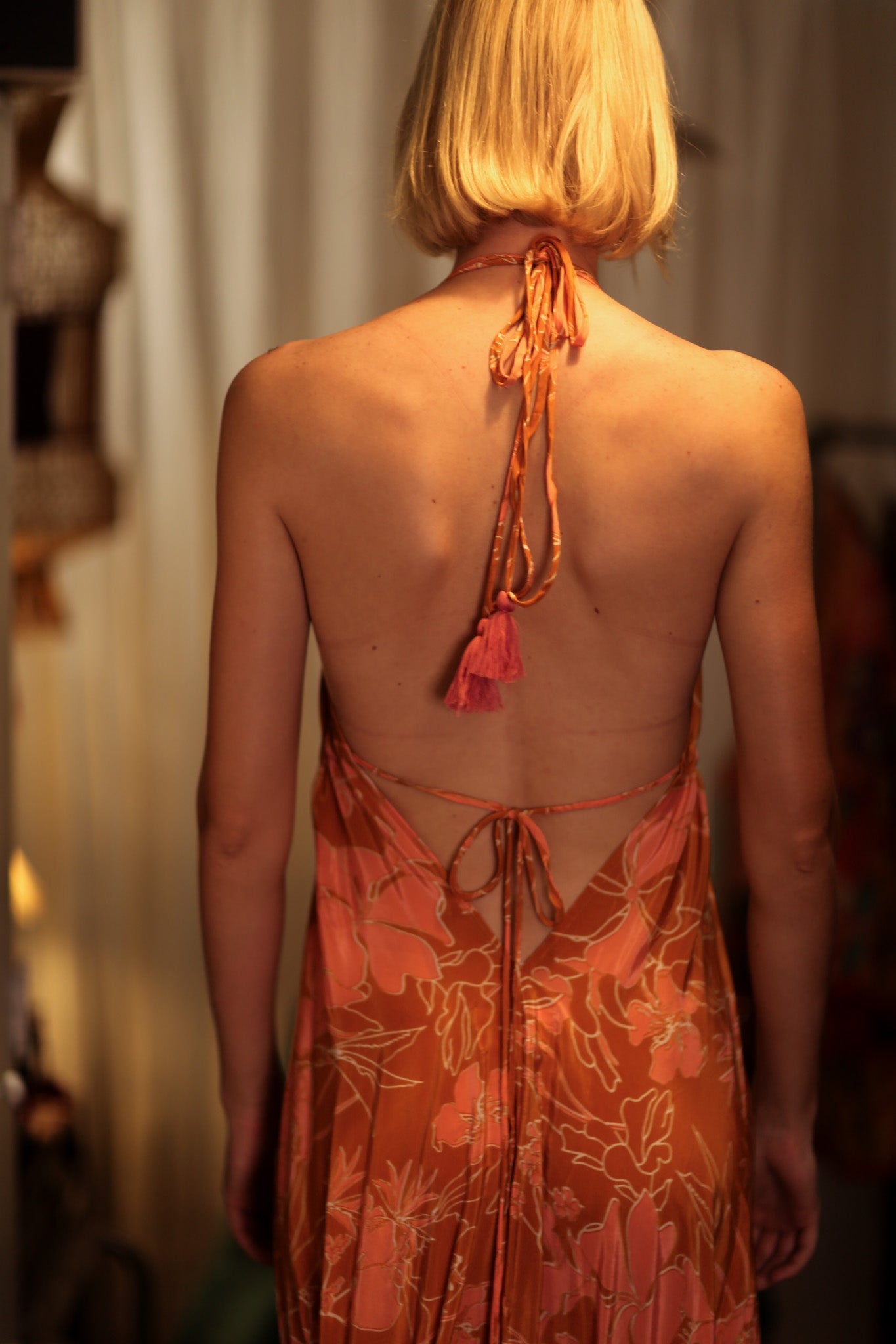 HANNAH SILK DRESS - BANGKOK TAILOR CLOTHING STORE - HANDMADE CLOTHING