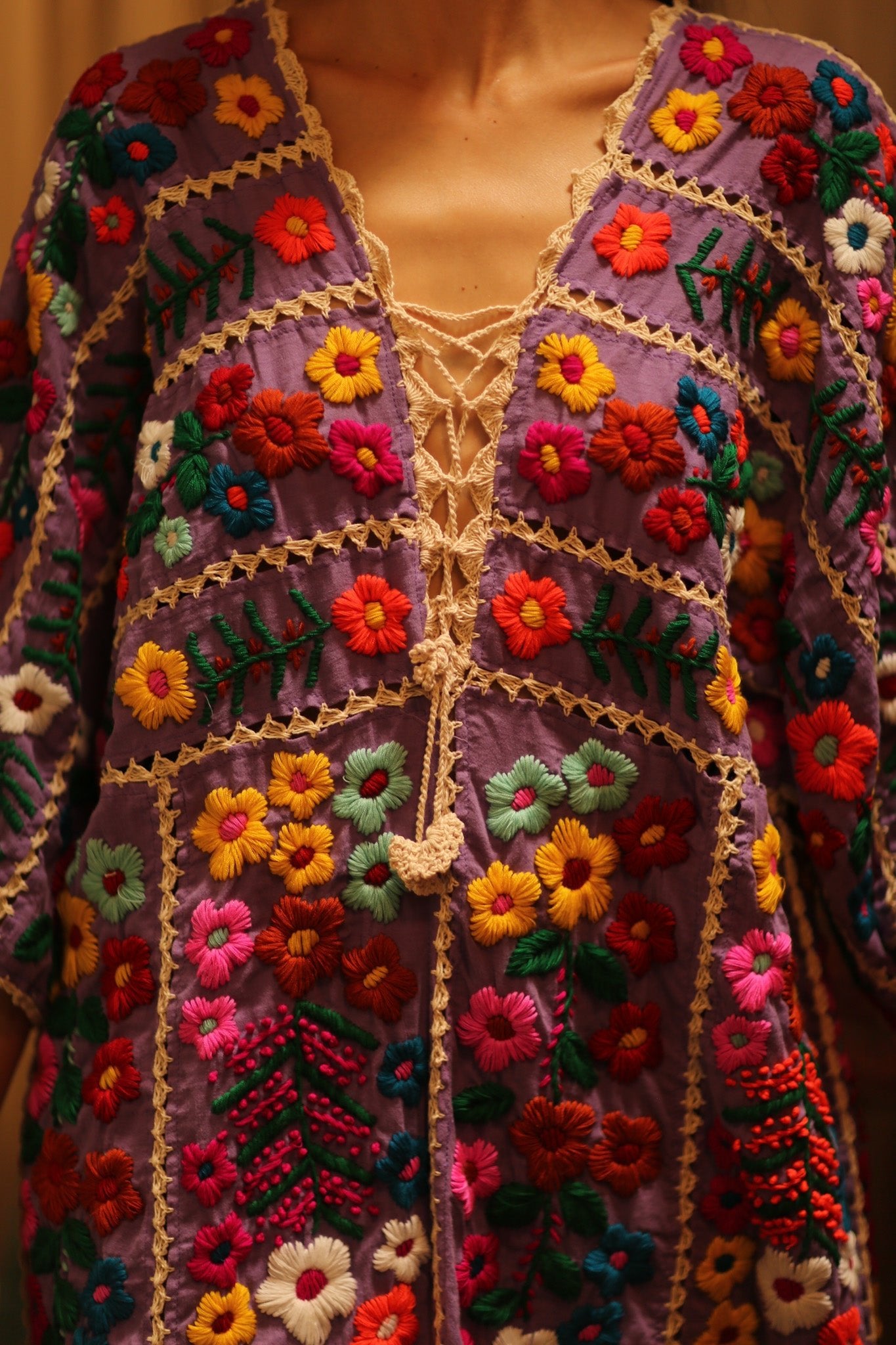 HEAVY EMBROIDERED KAFTAN ANTHARA - BANGKOK TAILOR CLOTHING STORE - HANDMADE CLOTHING