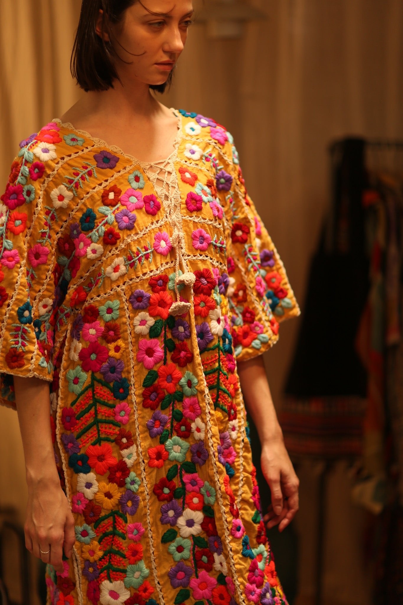 HEAVY EMBROIDERED KAFTAN ANTHARA - BANGKOK TAILOR CLOTHING STORE - HANDMADE CLOTHING