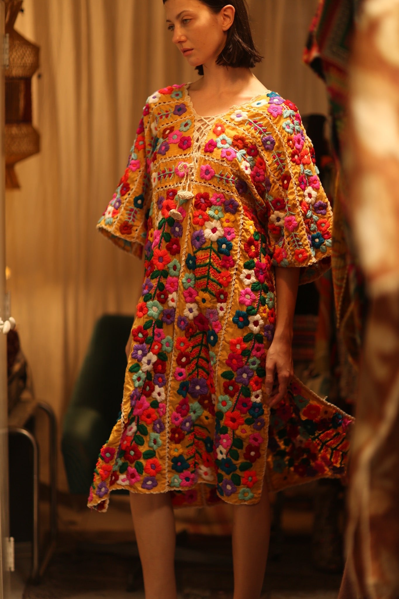 HEAVY EMBROIDERED KAFTAN ANTHARA - BANGKOK TAILOR CLOTHING STORE - HANDMADE CLOTHING