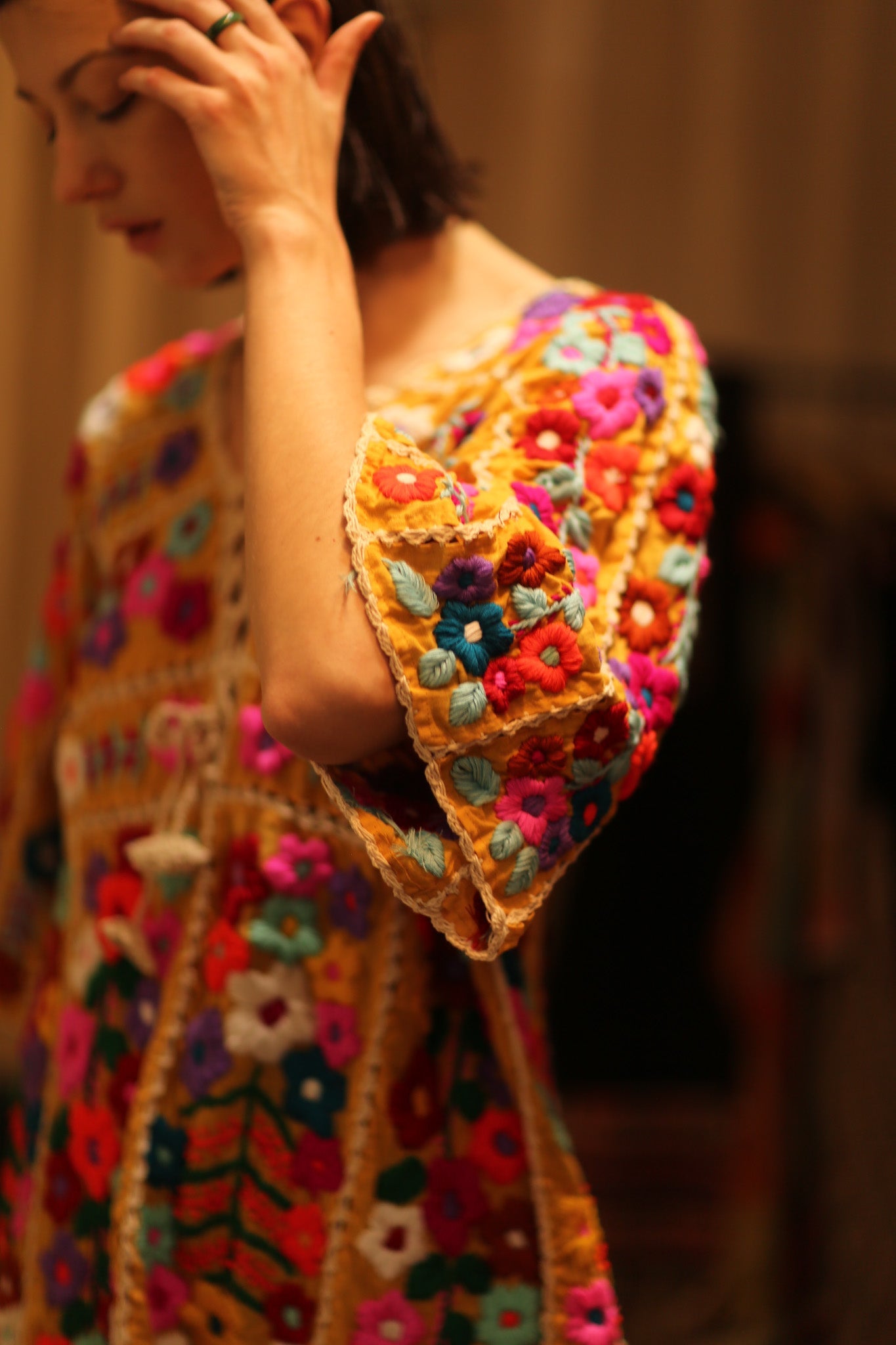 HEAVY EMBROIDERED KAFTAN ANTHARA - BANGKOK TAILOR CLOTHING STORE - HANDMADE CLOTHING