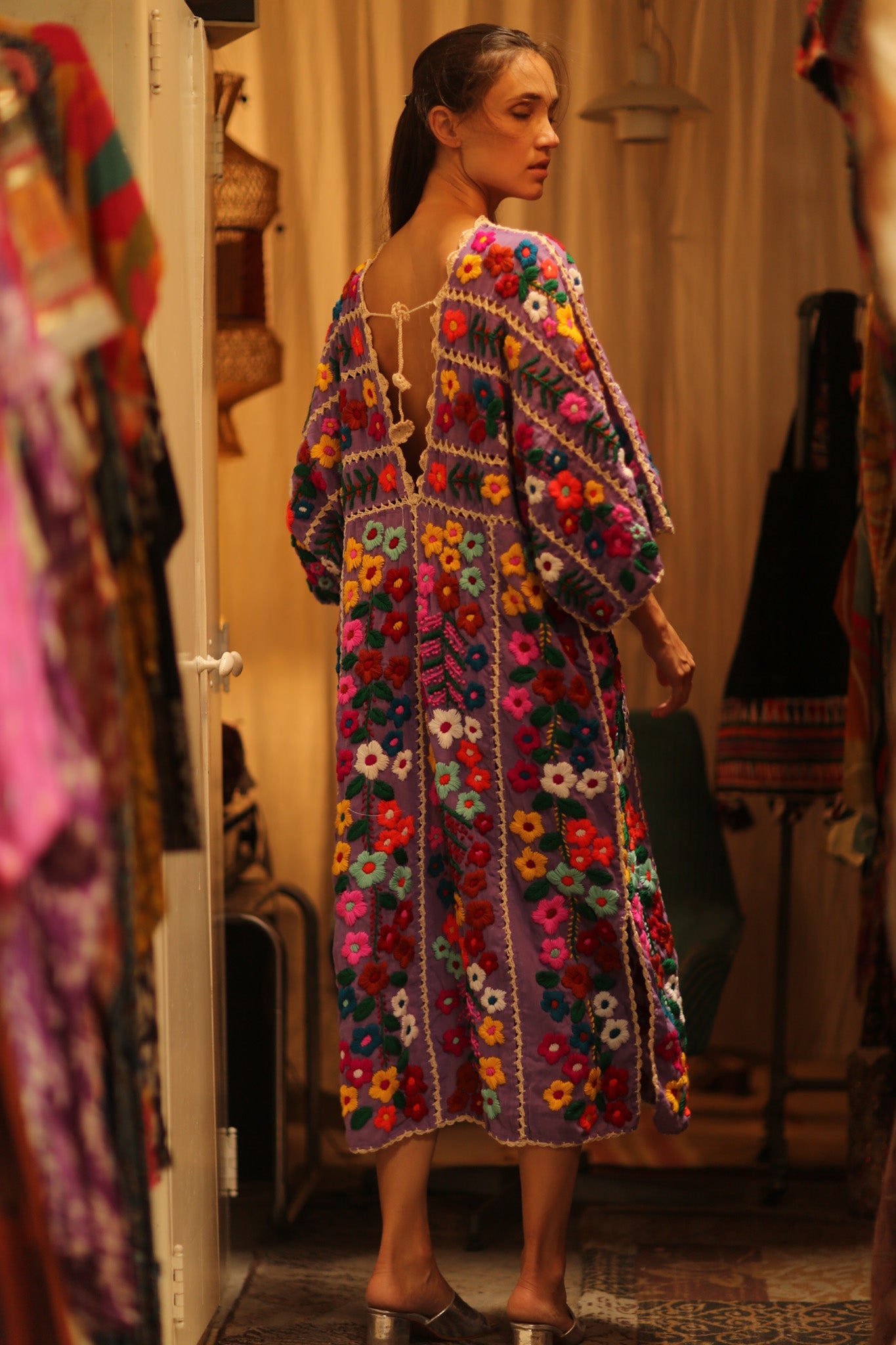HEAVY EMBROIDERED KAFTAN ANTHARA - BANGKOK TAILOR CLOTHING STORE - HANDMADE CLOTHING
